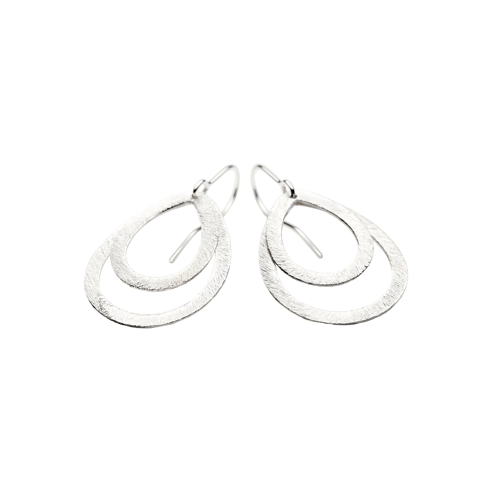 Pernille Corydon Ohrringe Small Double Drops, Silber