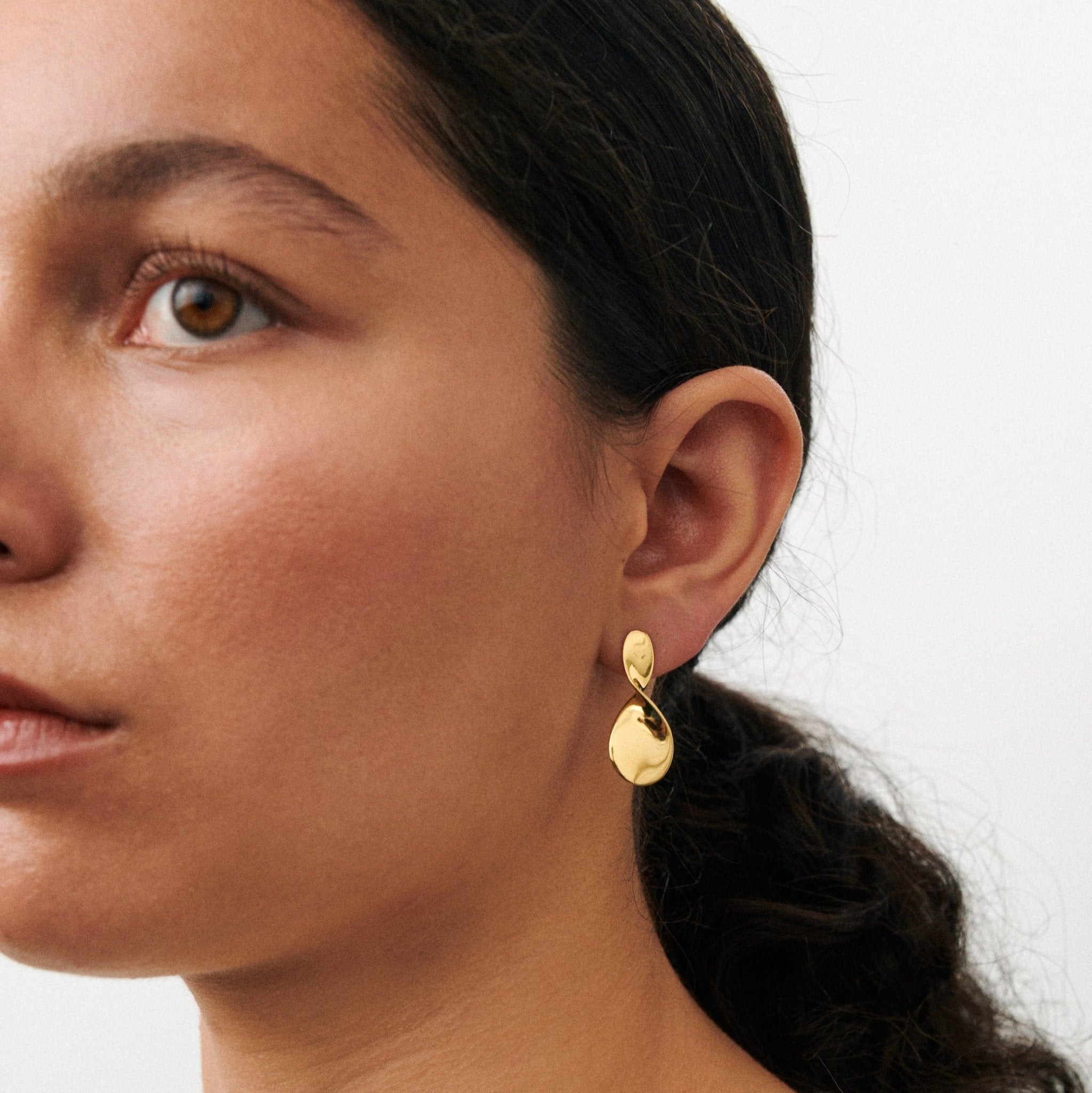 Pernille Corydon Ohrringe Small La Pausa, versilbert