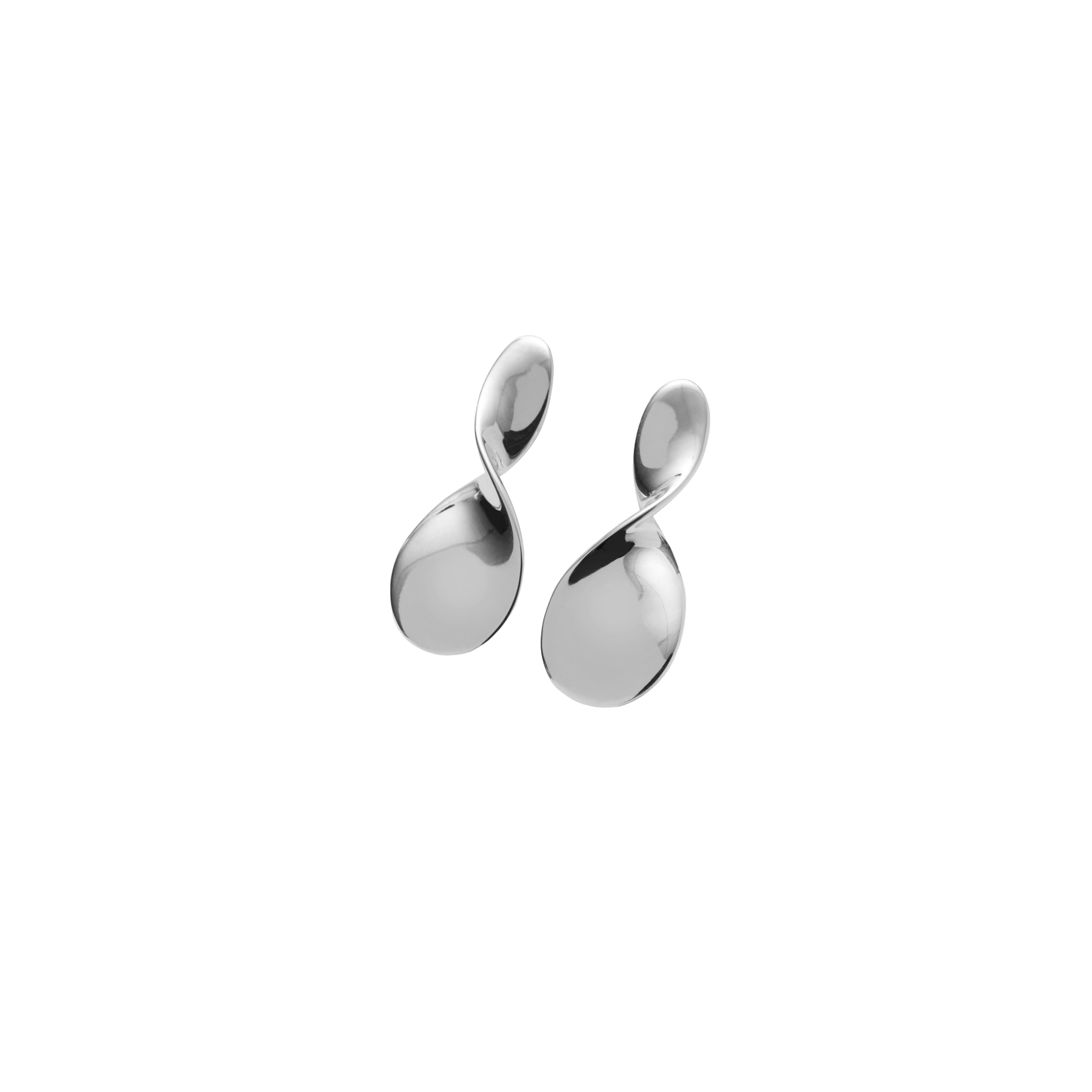 Pernille Corydon Ohrringe Small La Pausa, versilbert