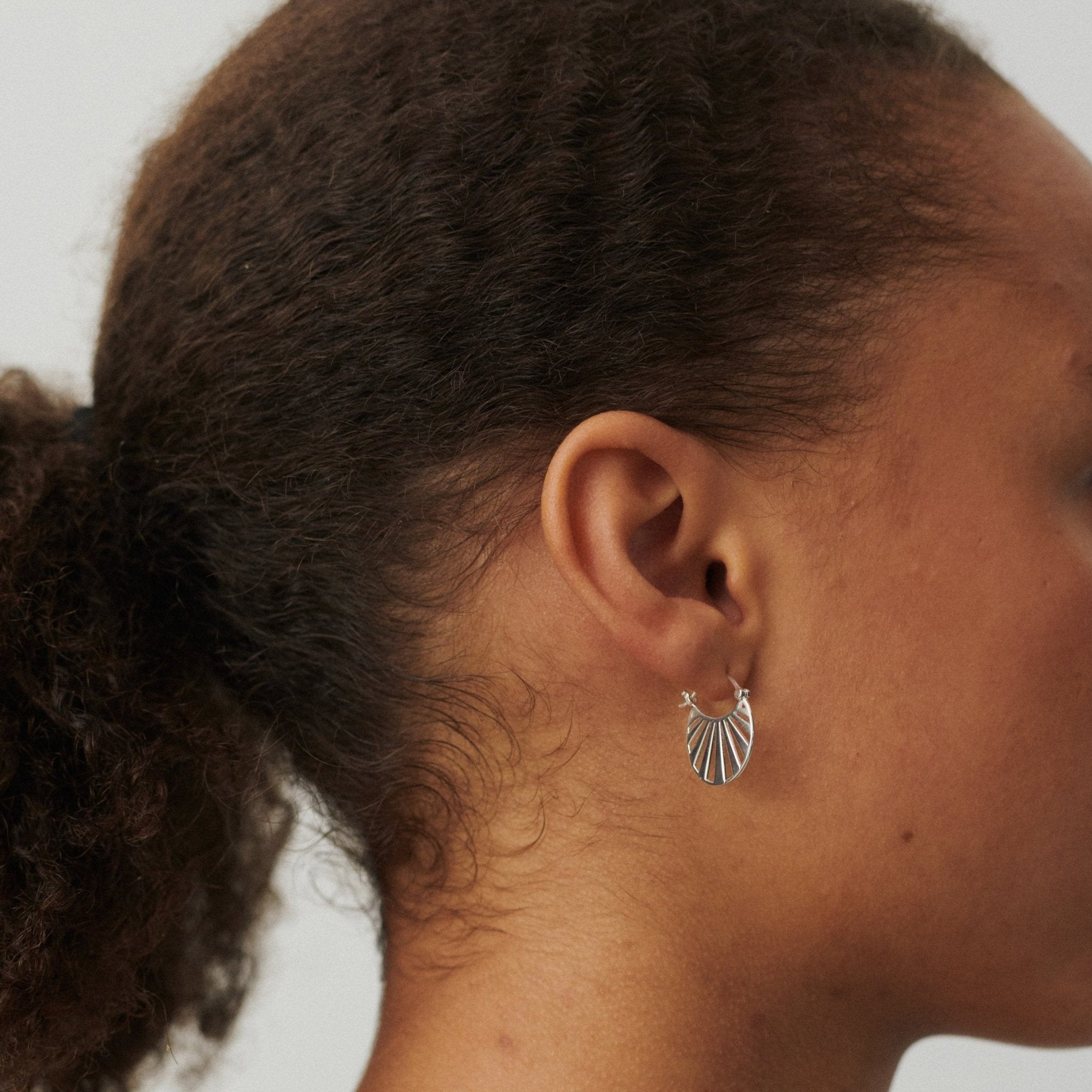 Pernille Corydon Ohrringe Small Misty Light, Silber