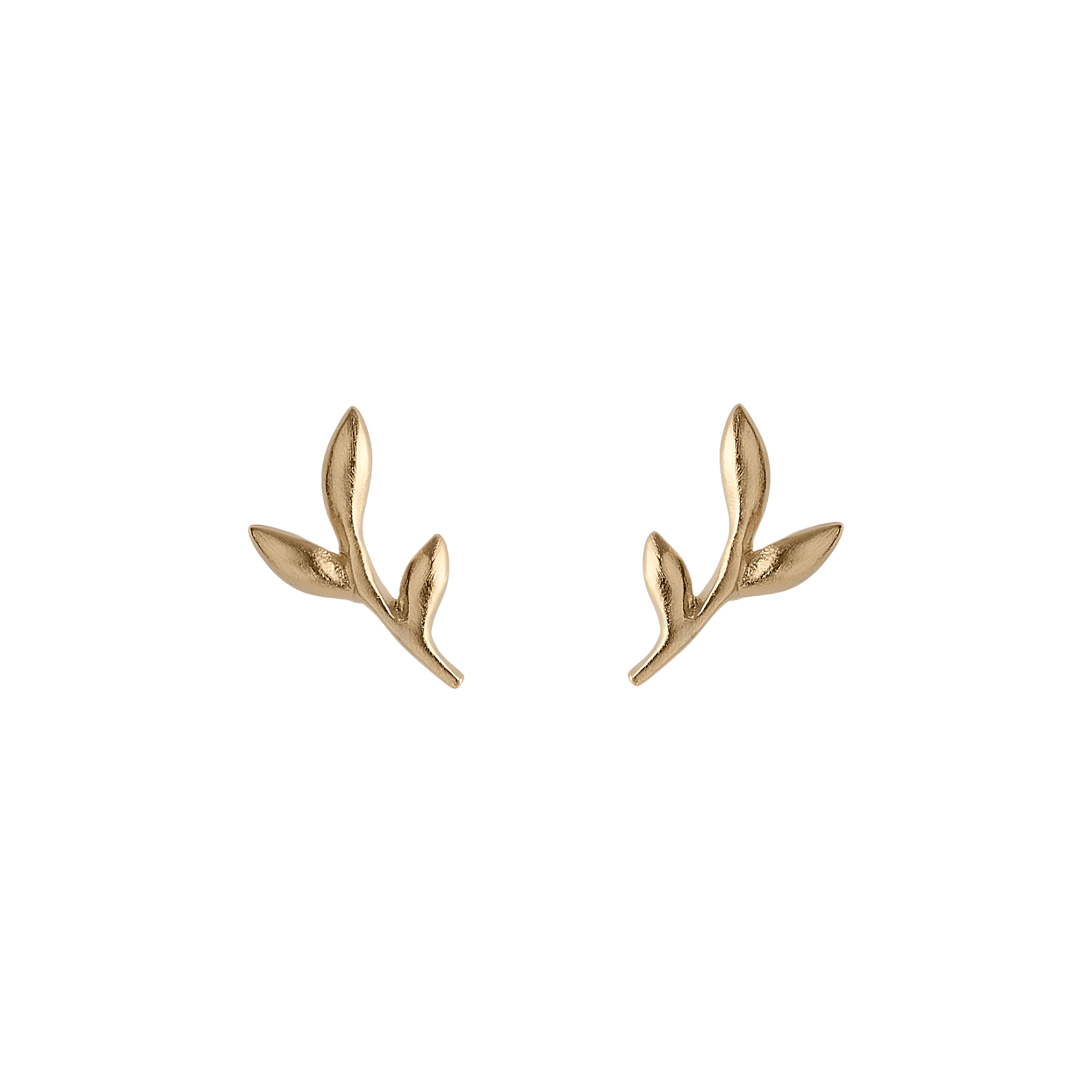 Pernille Corydon Ohrstecker Crisp, vergoldet