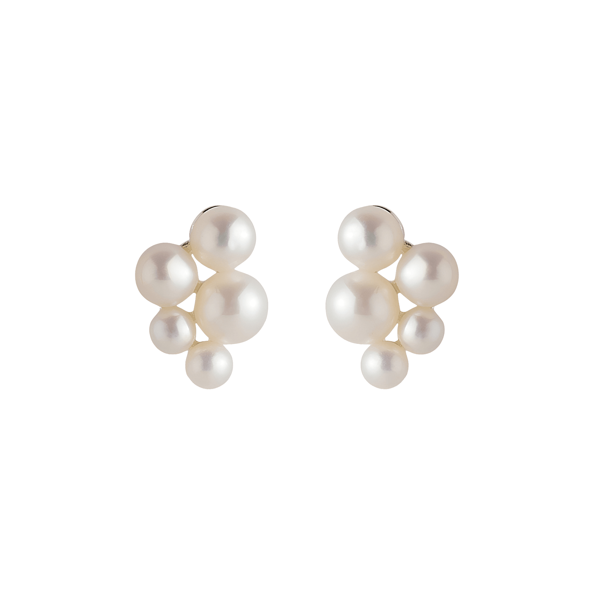 Pernille Corydon Ohrstecker Ocean Bay, Silber