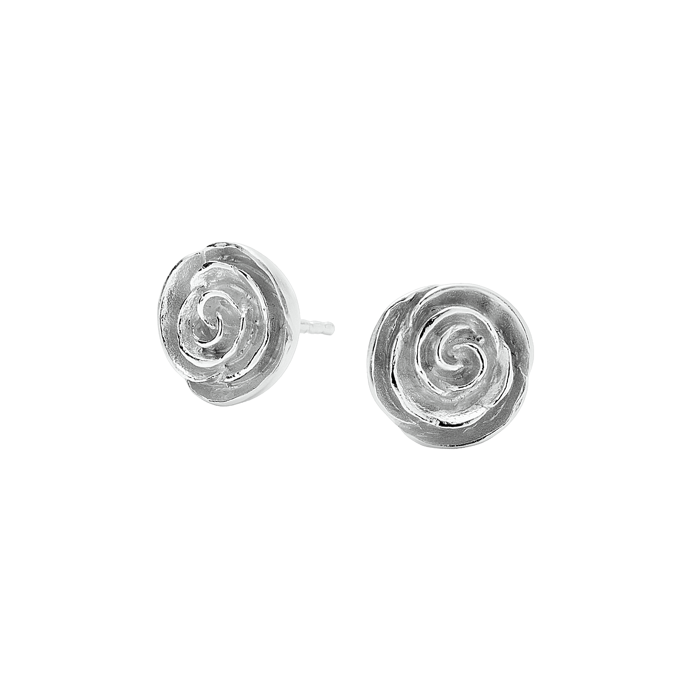Pernille Corydon Ohrstecker Rose, Silber