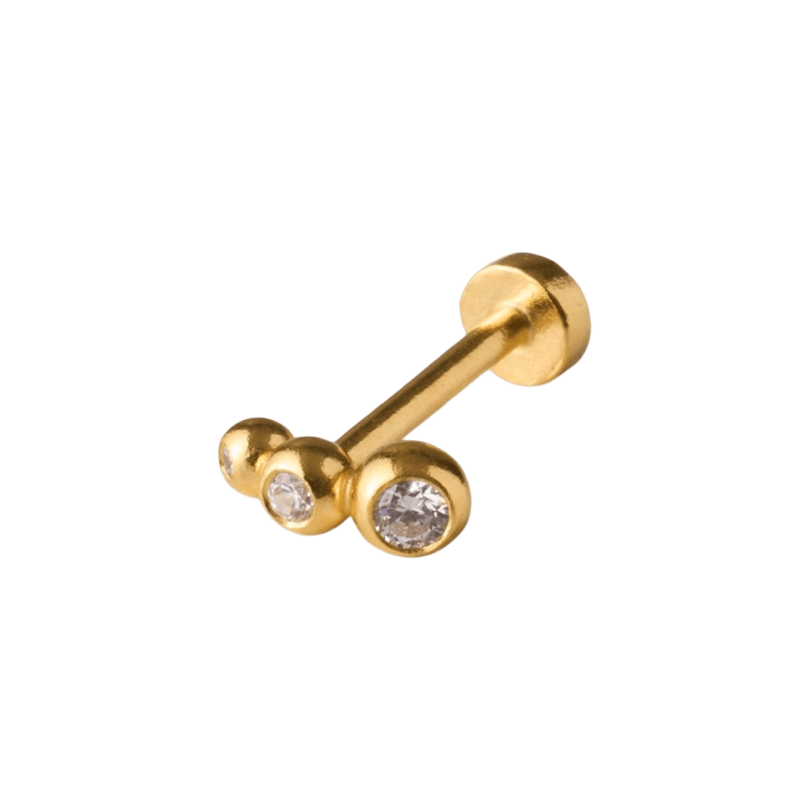 Pernille Corydon Ohrstecker Sirius Helix Piercing, vergoldet