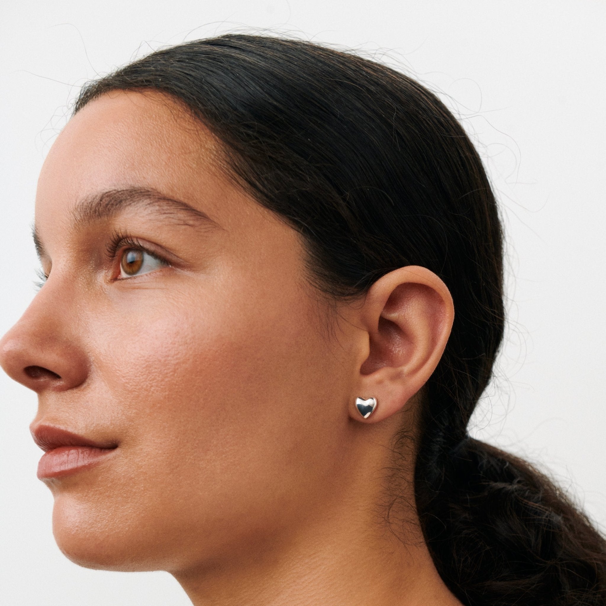 Pernille Corydon Ohrstecker Sweetheart, versilbert