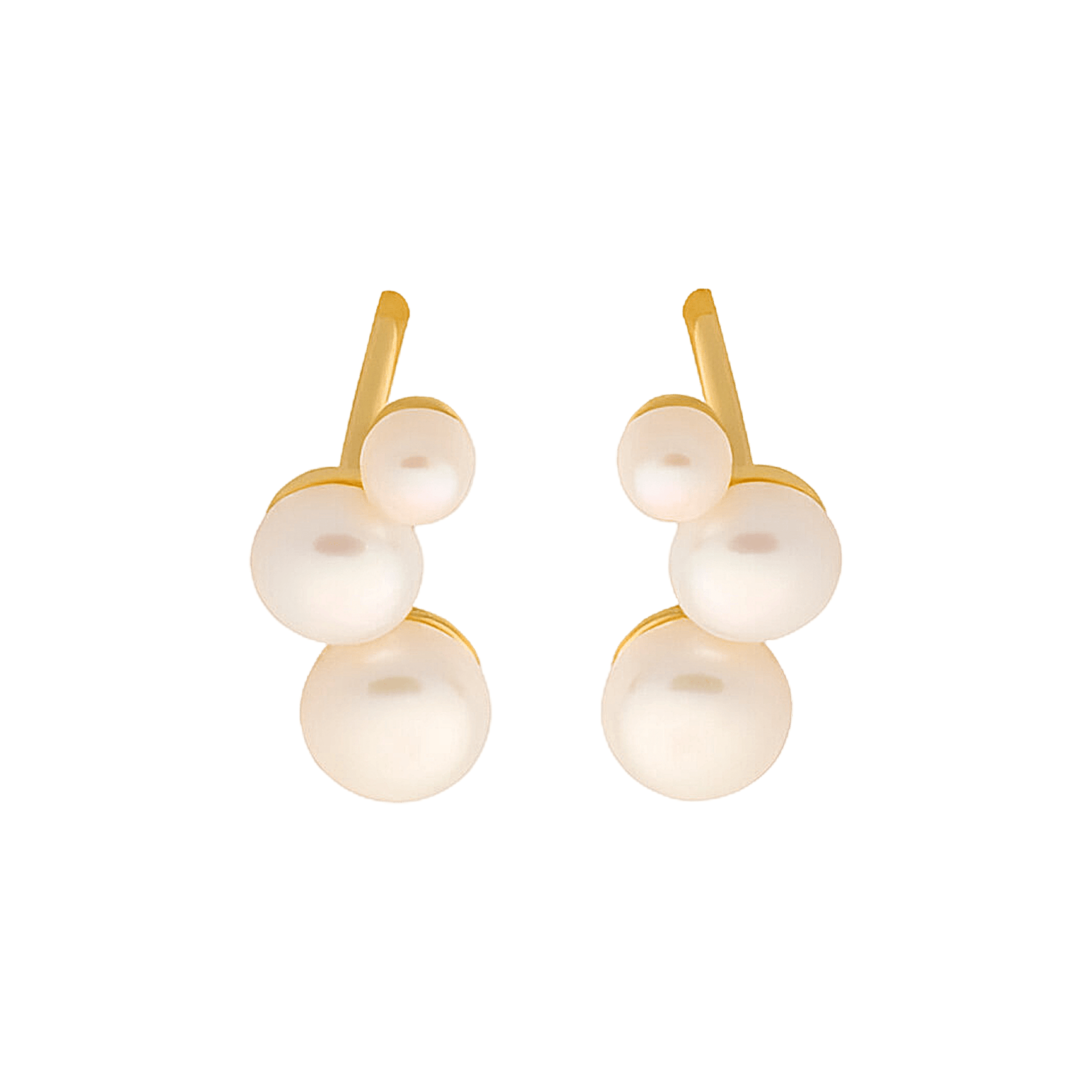 Pernille Corydon Ohrstecker Treasure, vergoldet