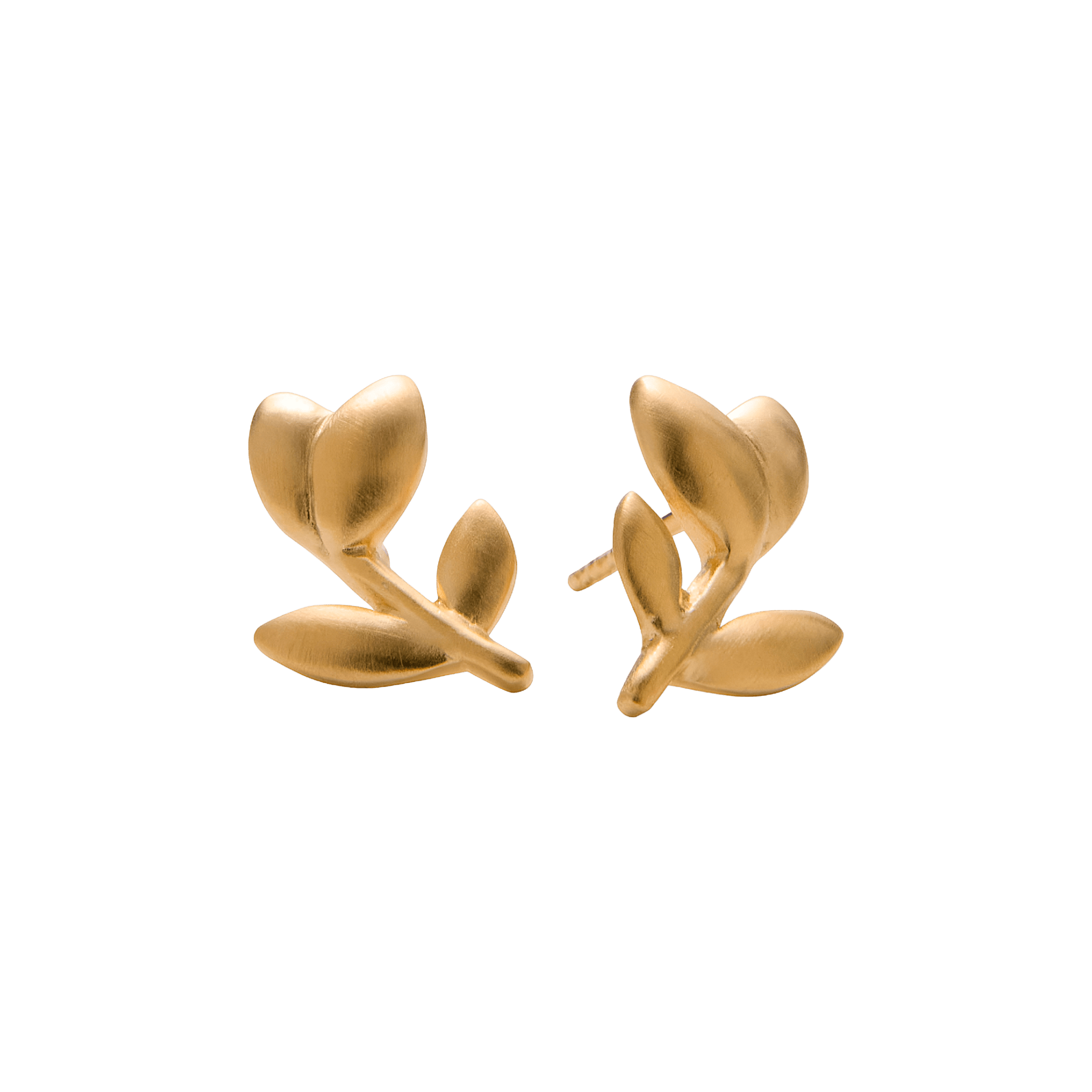 Pernille Corydon Ohrstecker Tulip, vergoldet