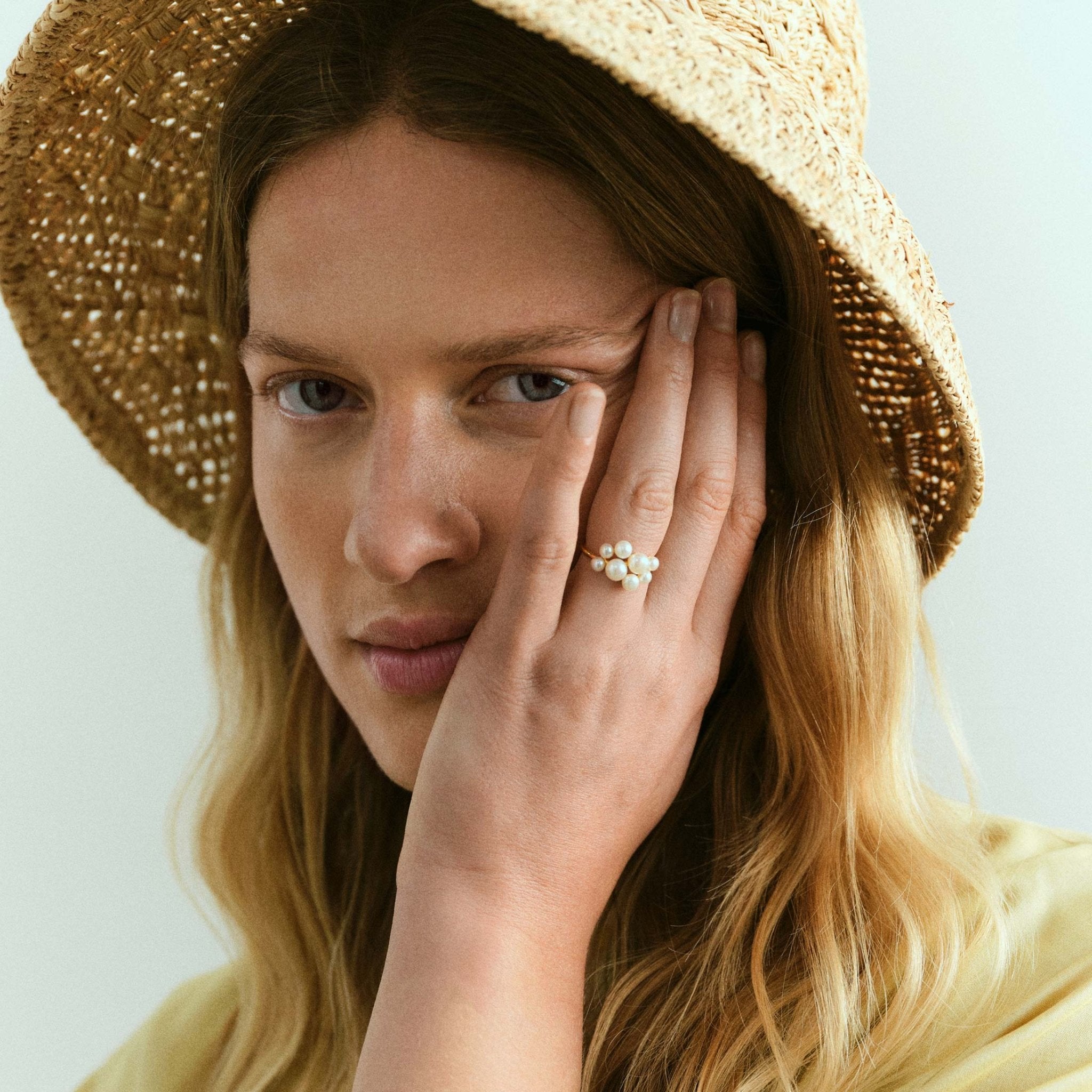 Pernille Corydon Ring Blossom, vergoldet 50, Ø innen ca. 15,9 mm