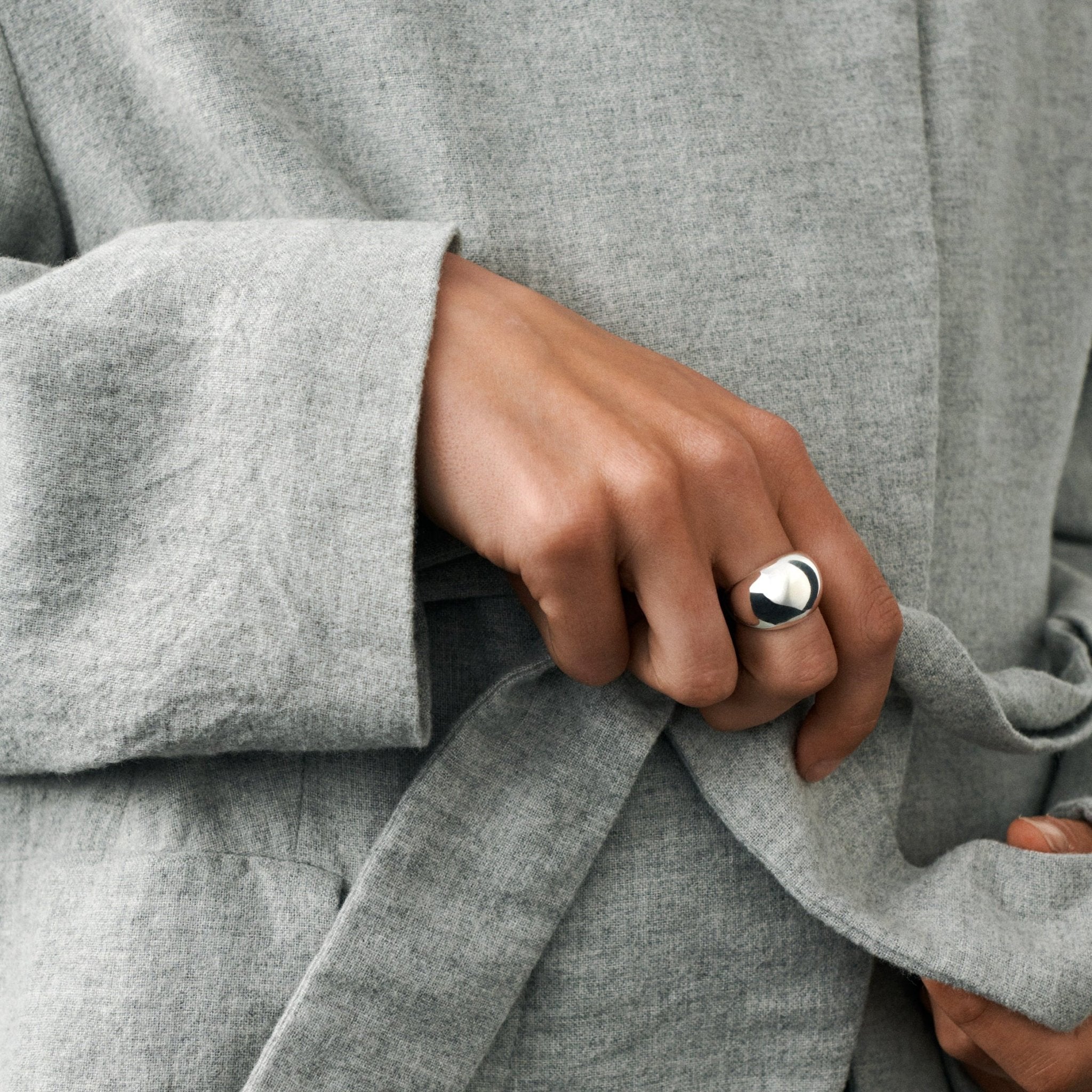 Pernille Corydon Ring Faith, vergoldet