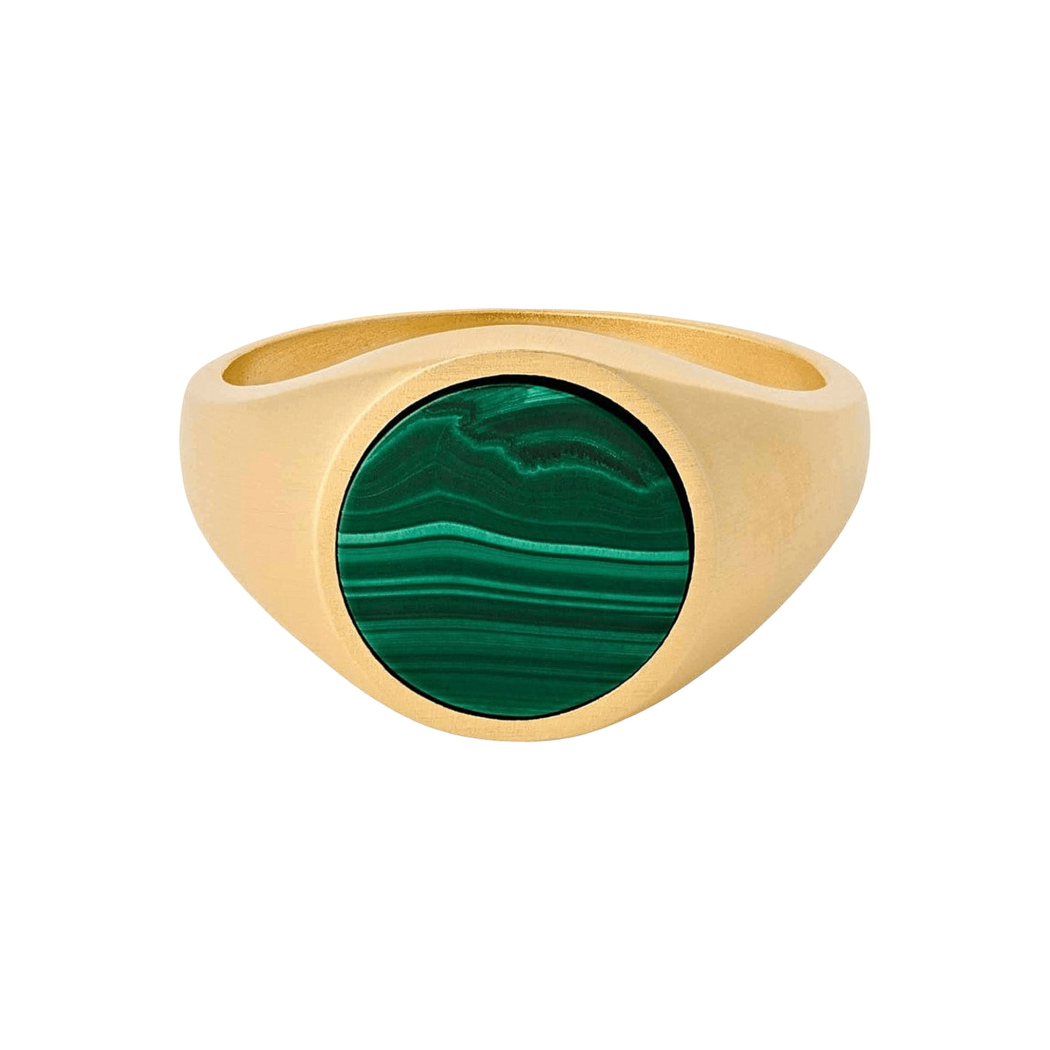 Pernille Corydon Ring Forest Signet, vergoldet