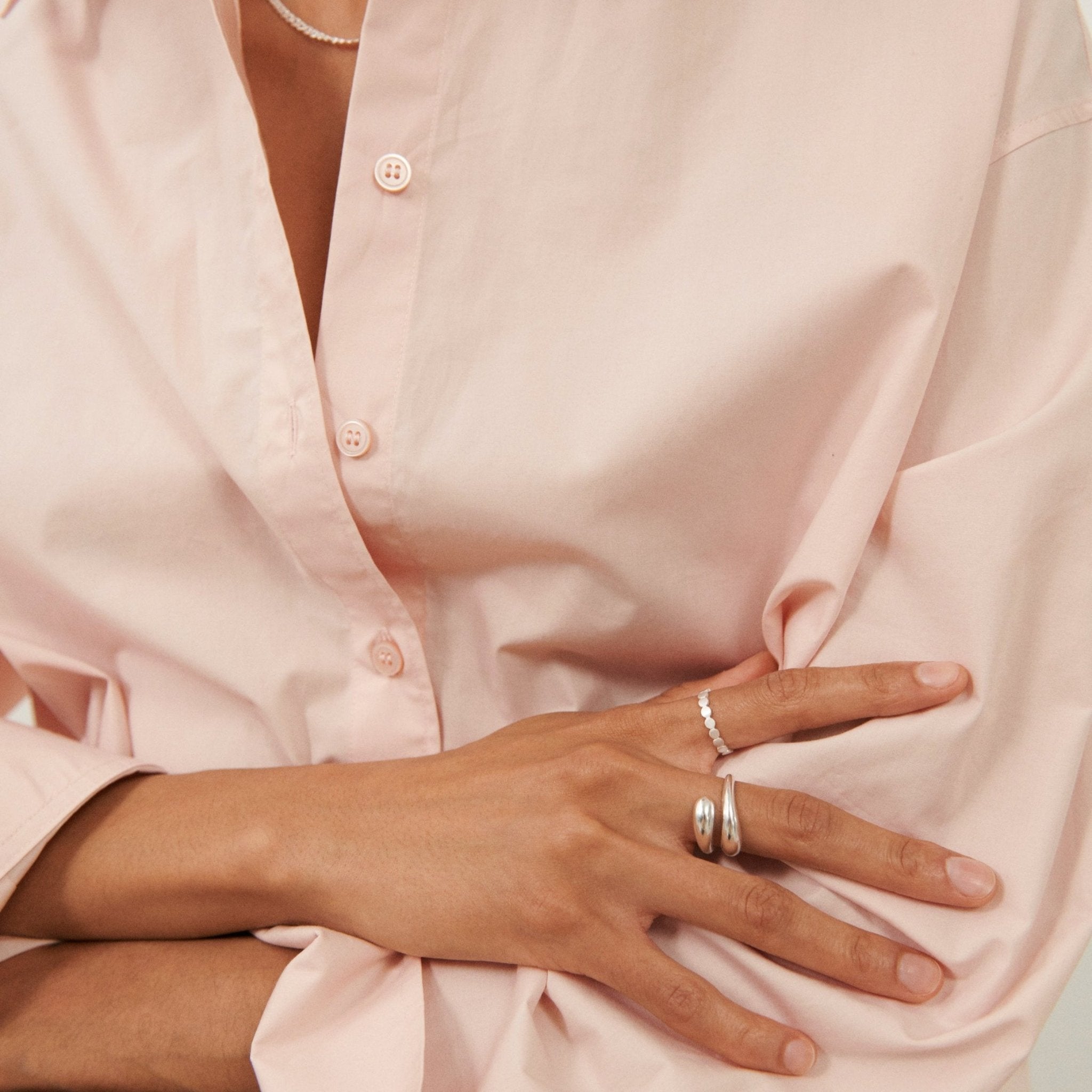 Pernille Corydon Ring Rain, Silber