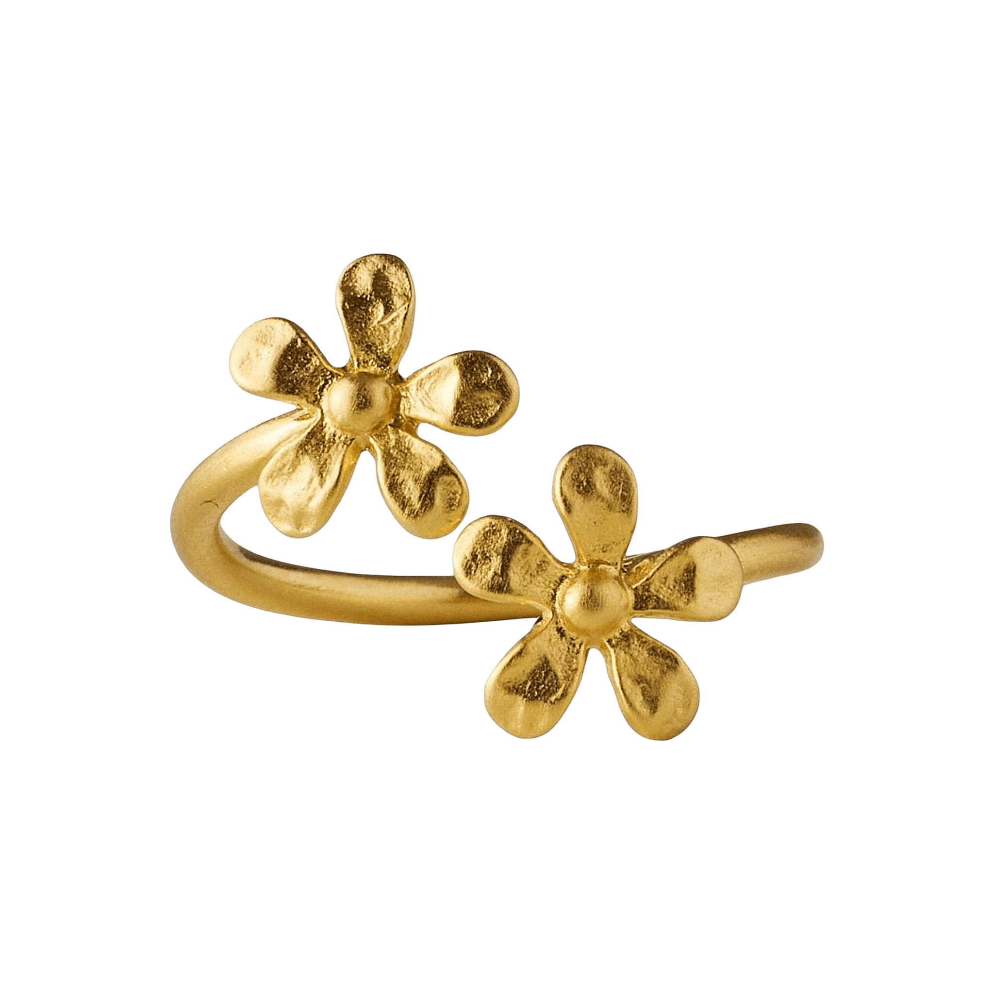 Pernille Corydon Ring Wild Poppy, vergoldet