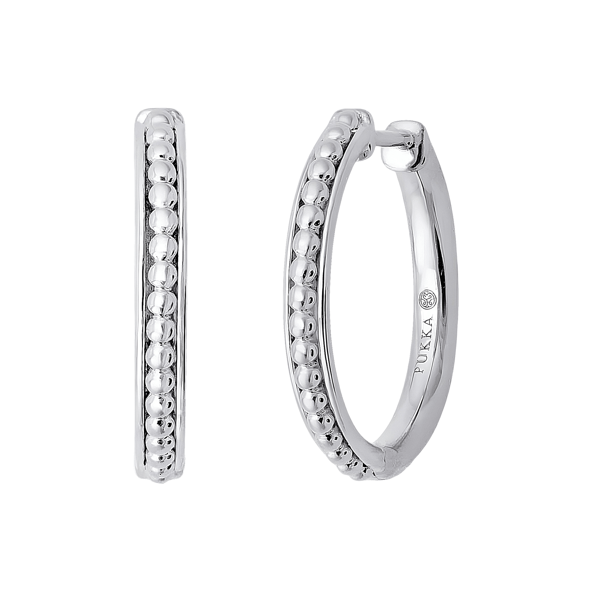 Pukka Berlin Creolen Jodhpur Thin Bead, Silber