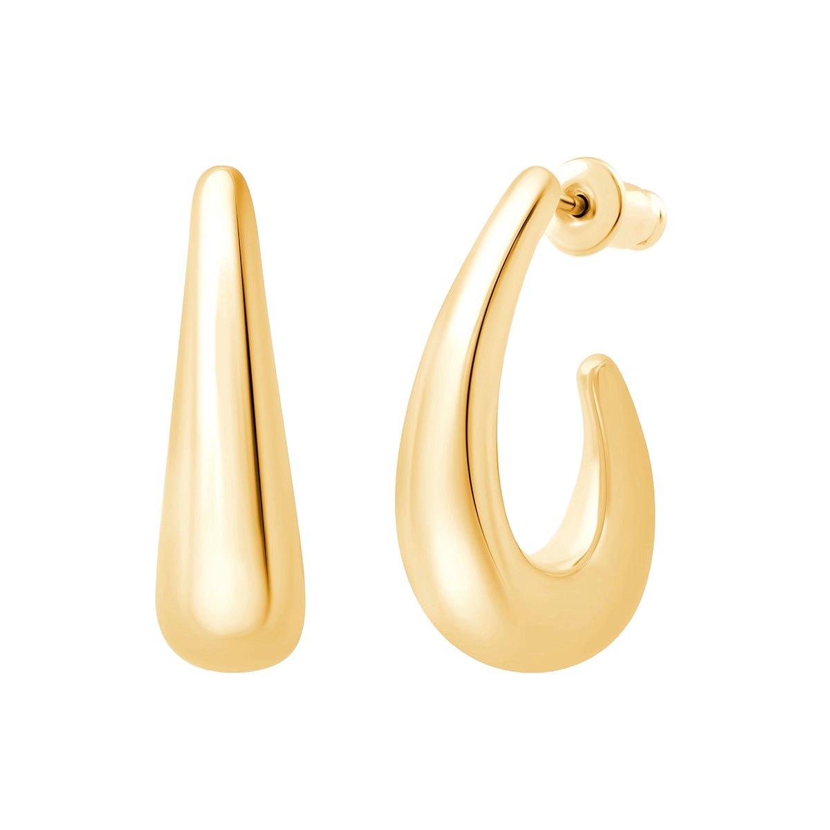 Pukka Berlin Creolen Mota Large, vergoldet