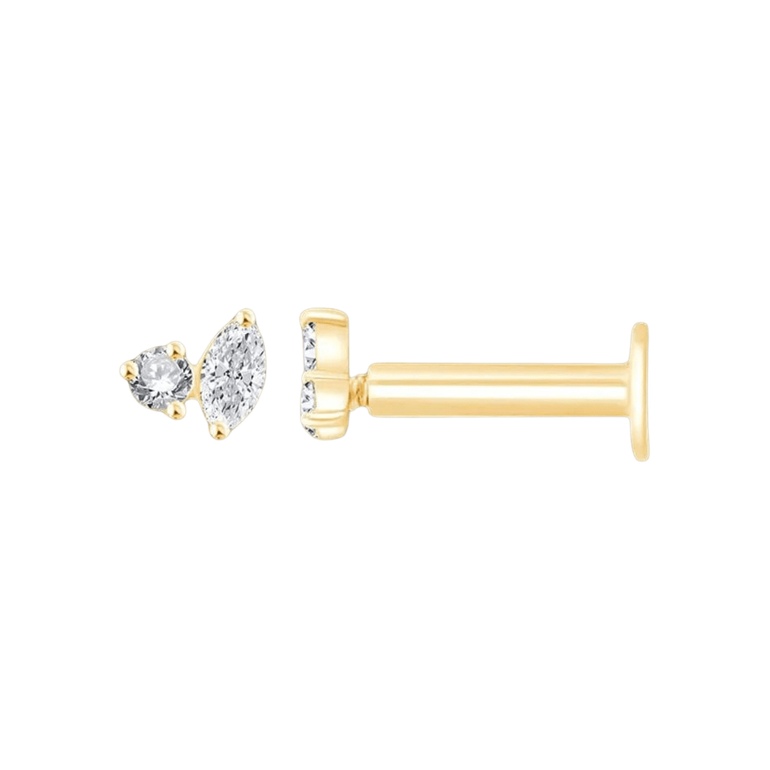 Pukka Berlin Piercing Daisy, 14 K Gelbgold