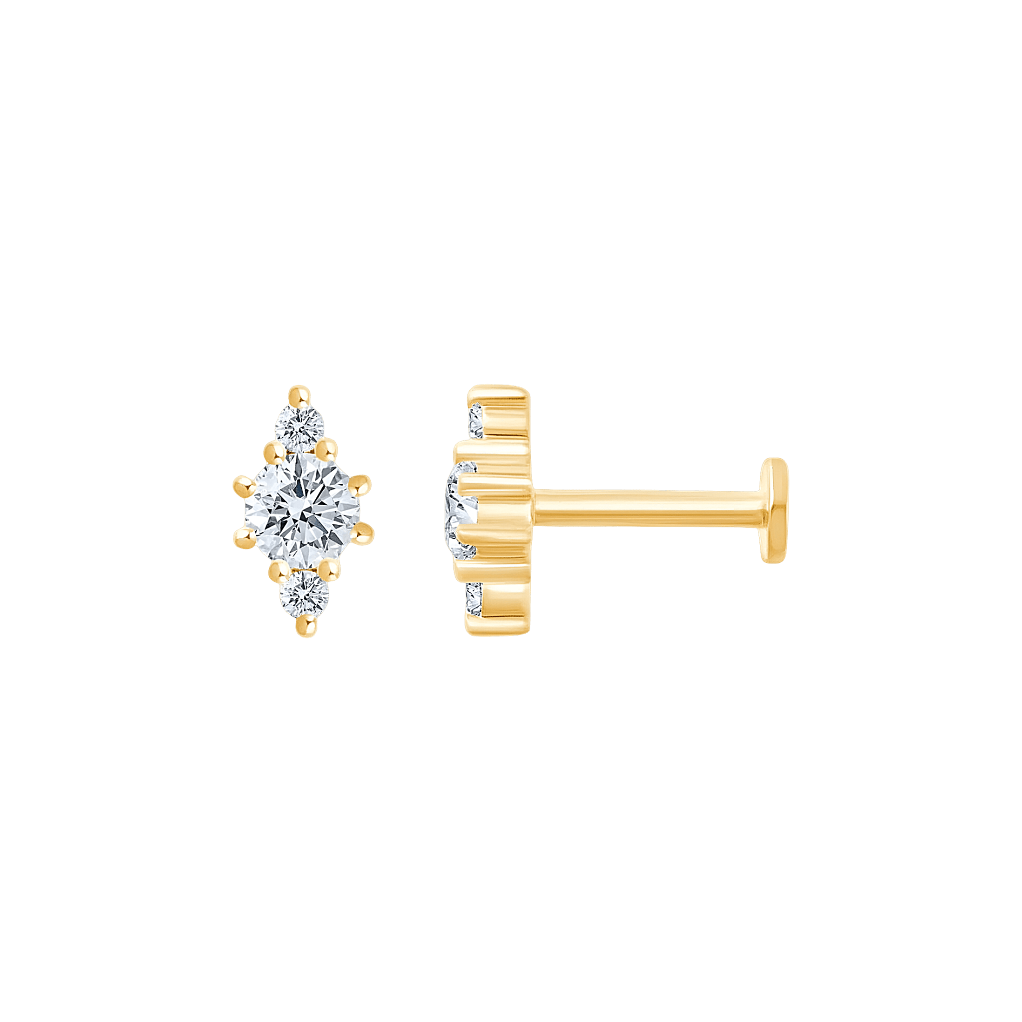 Pukka Berlin Piercing Dolly, 14 K Gelbgold