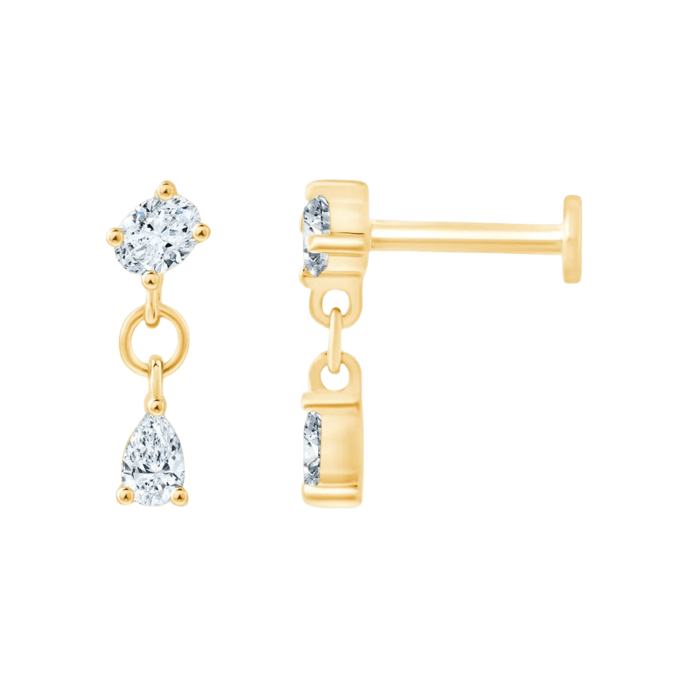 Pukka Berlin Piercing Gigi, 14 K Gelbgold