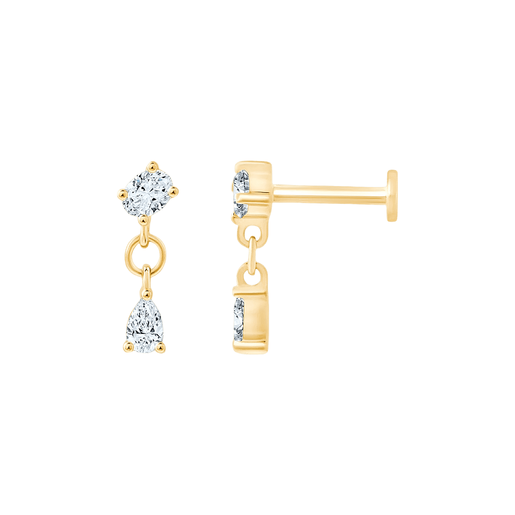 Pukka Berlin Piercing Gigi, 14 K Gelbgold