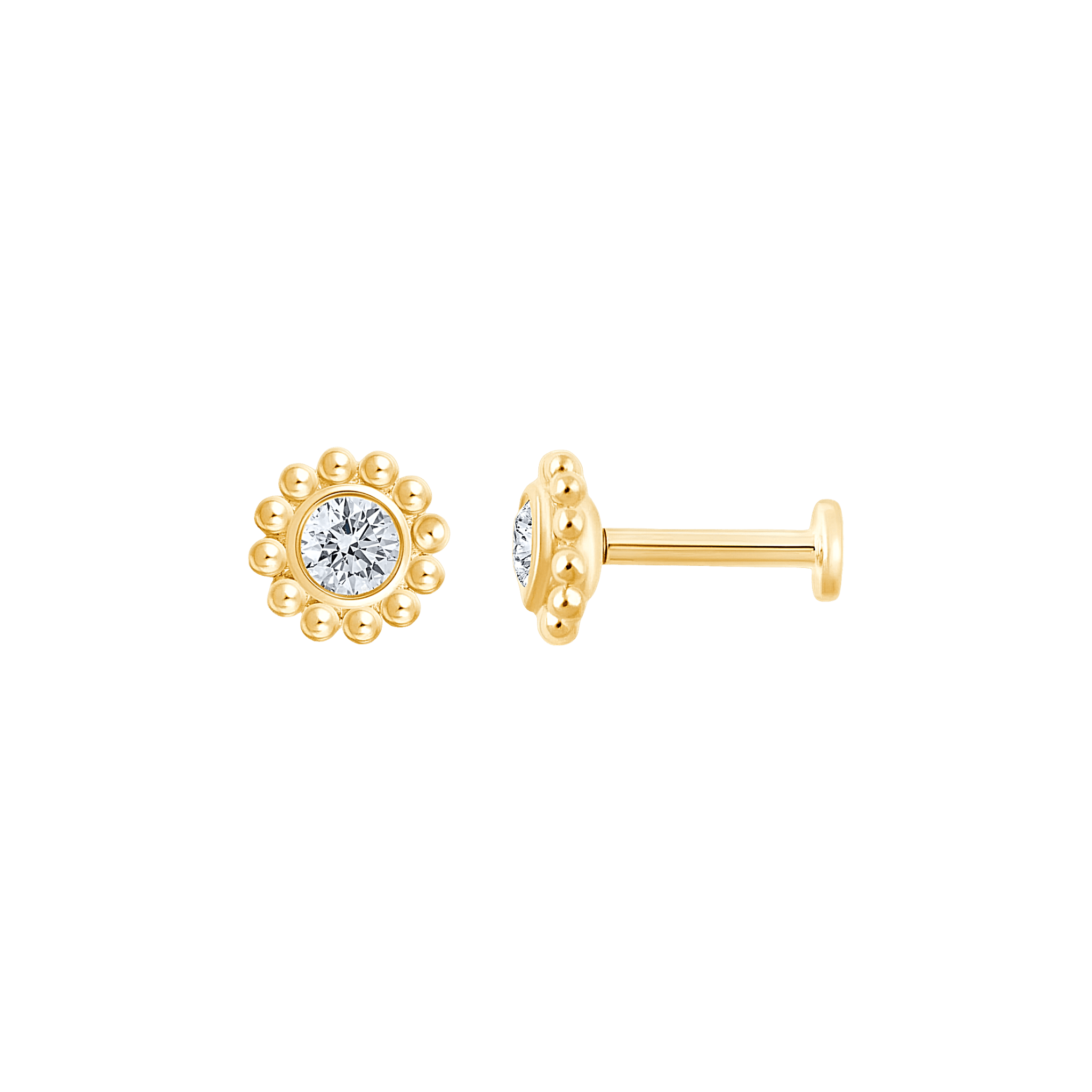 Pukka Berlin Piercing Goldie, 14 K Gelbgold