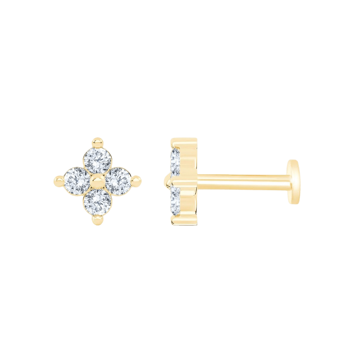 Pukka Berlin Piercing Iman, 14 K Gelbgold