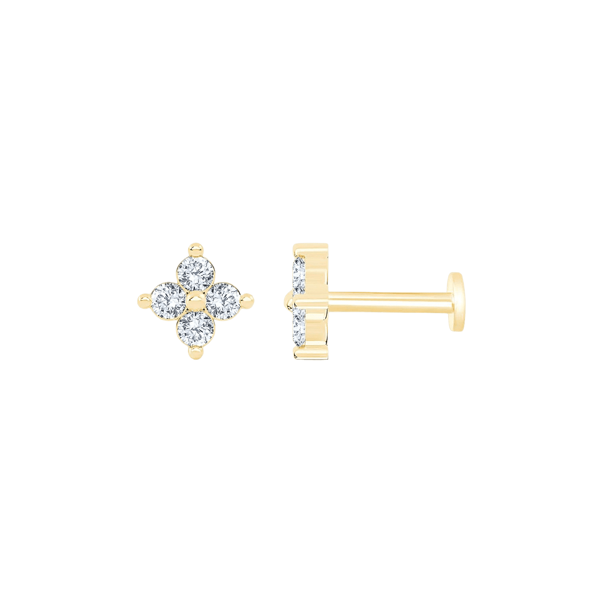 Pukka Berlin Piercing Iman, 14 K Gelbgold