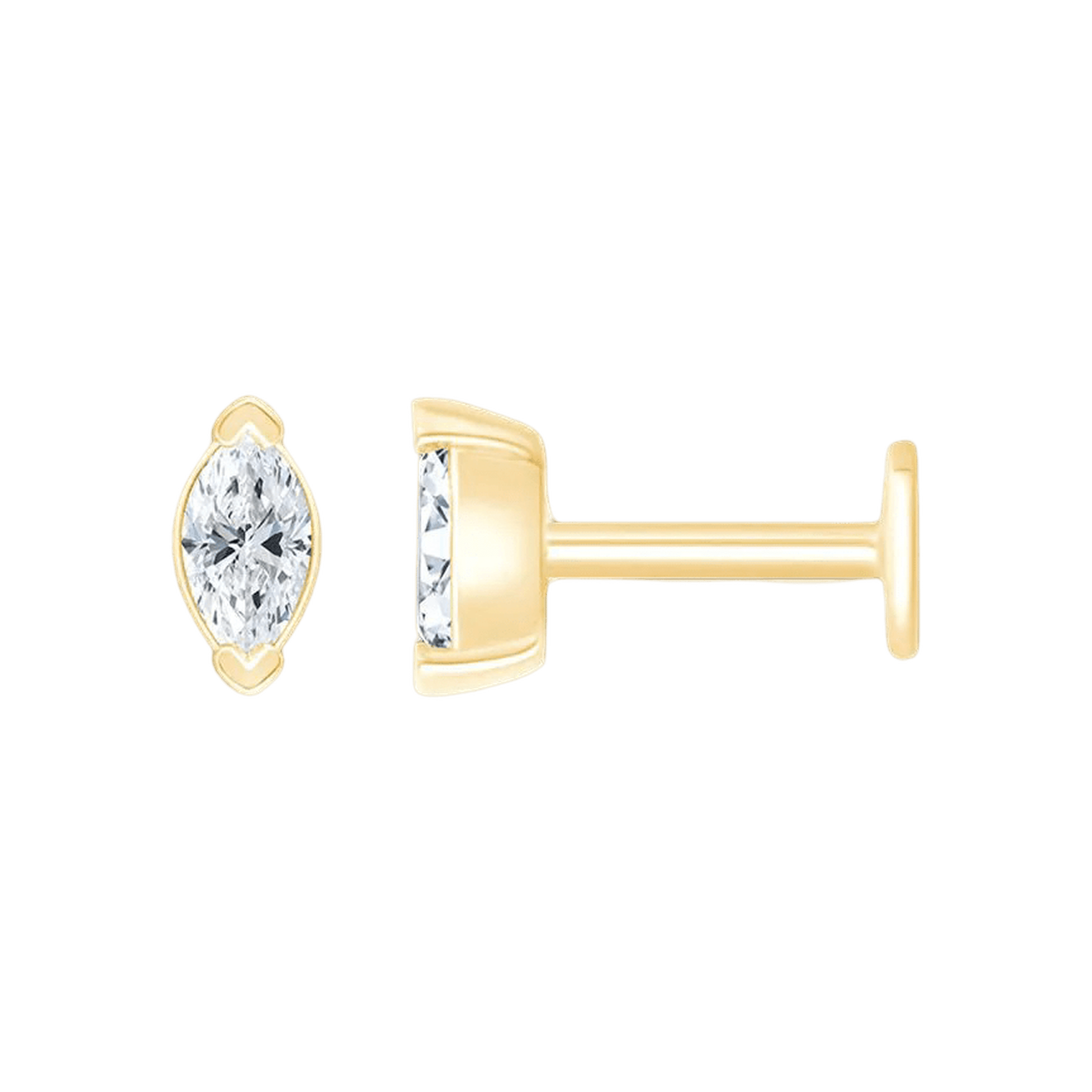 Pukka Berlin Piercing Nan, 14 K Gelbgold