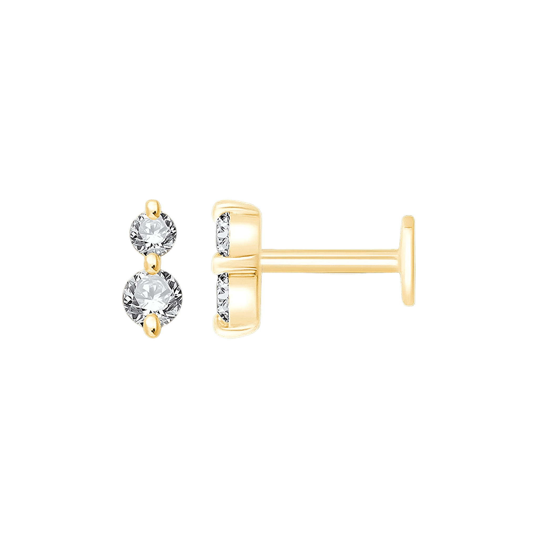 Pukka Berlin Piercing Olivia, 14 K Gelbgold