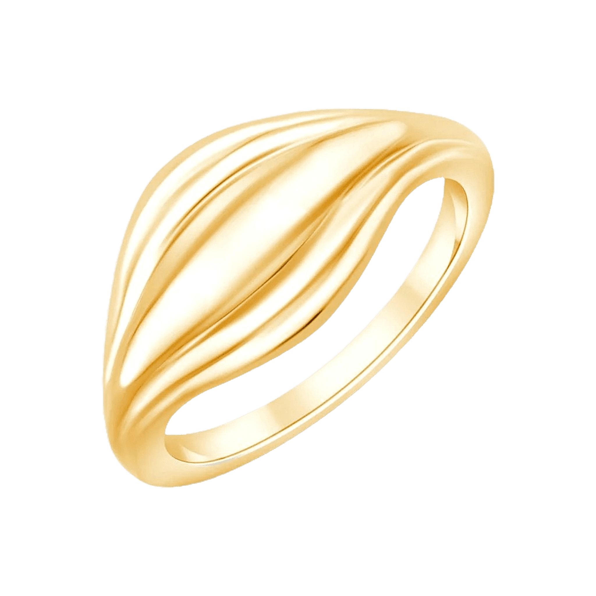 Pukka Berlin Ring Bolla Wave, vergoldet