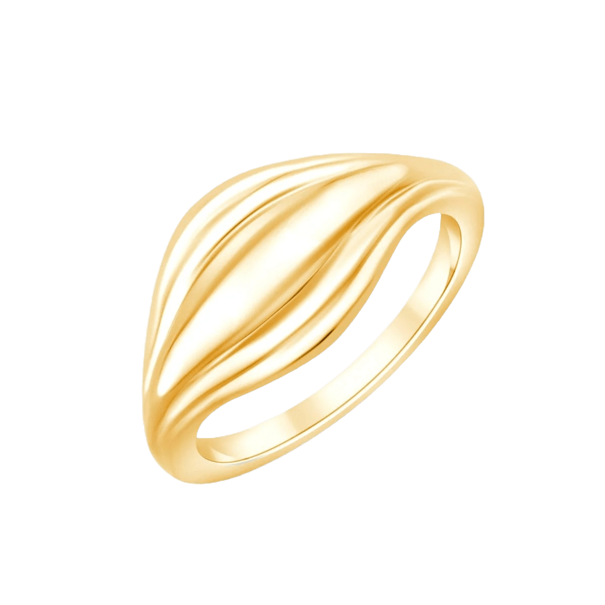 Pukka Berlin Ring Bolla Wave, vergoldet