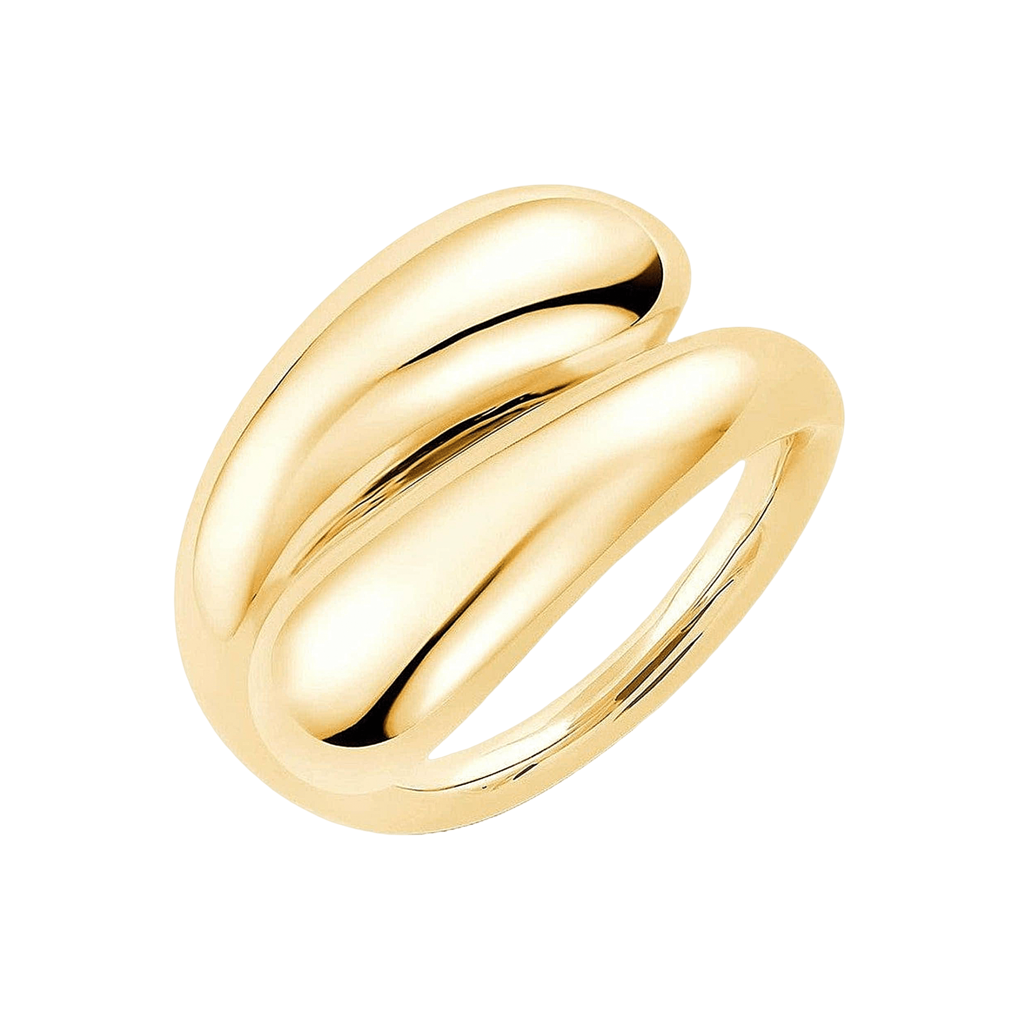 Pukka Berlin Ring Mota Chunky, vergoldet