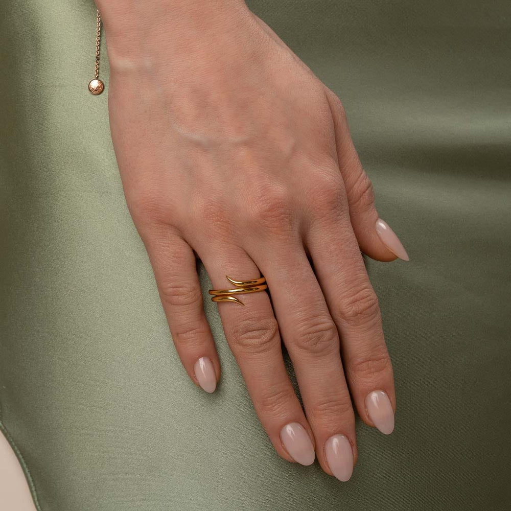 Pukka Berlin Ring Tembo Jambo, vergoldet