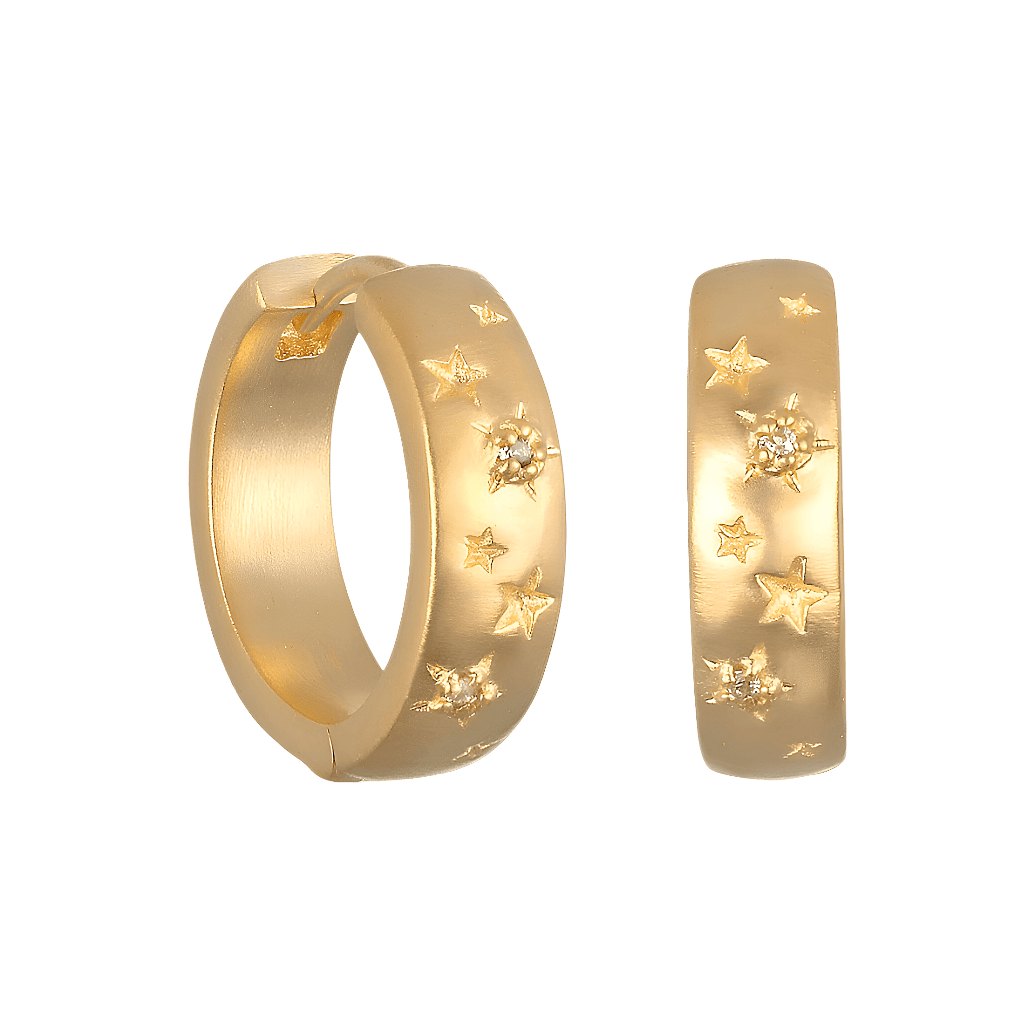 Satya Jewelry Creolen Ignite Creativity Hoop, vergoldet