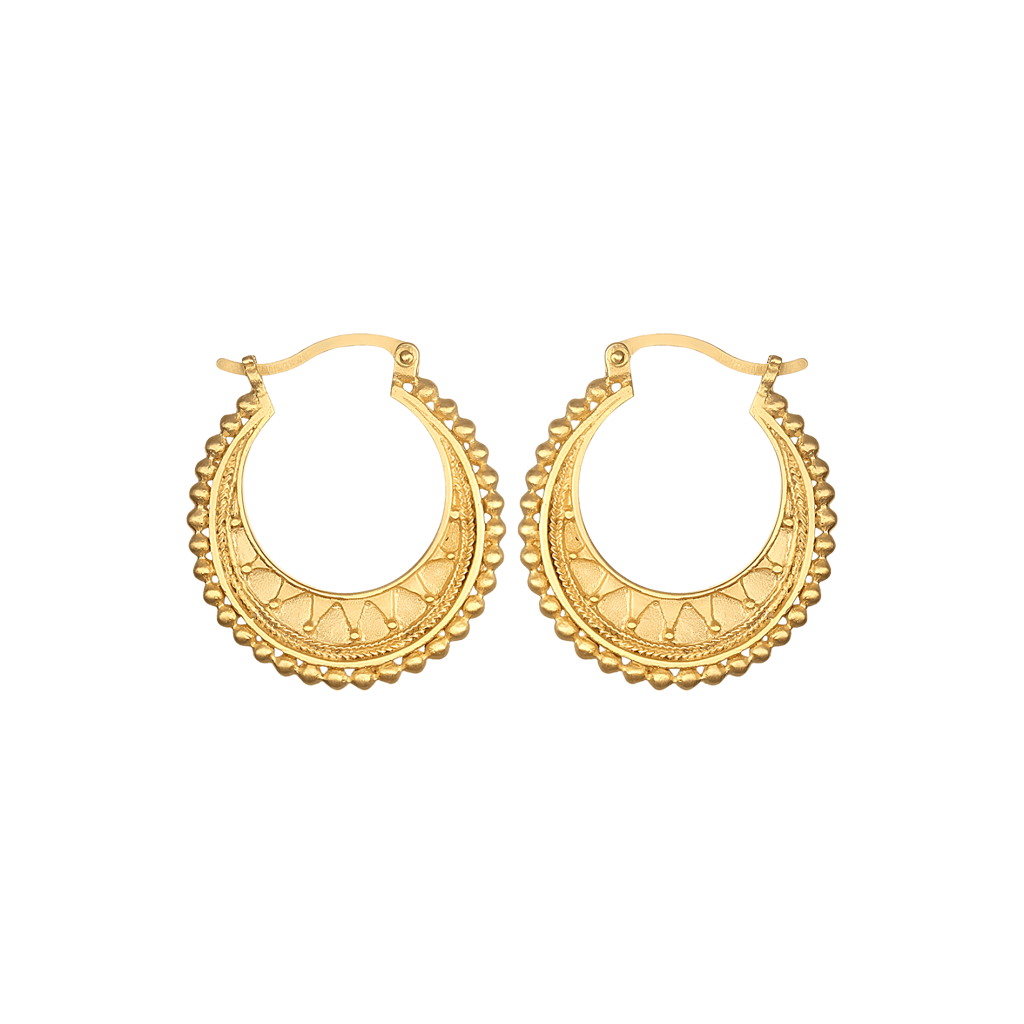 Satya Jewelry Creolen Interwoven, vergoldet