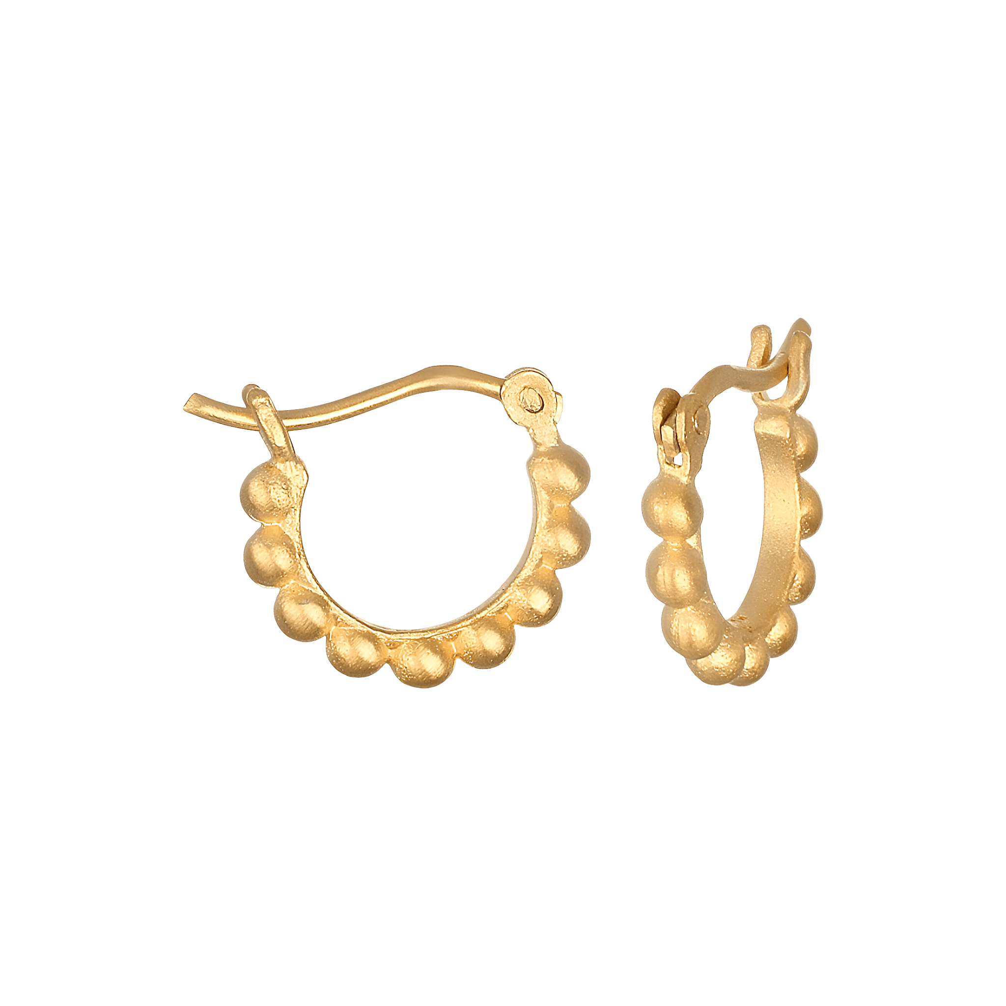 Satya Jewelry Creolen Simple Treasure Dot Hoop, vergoldet