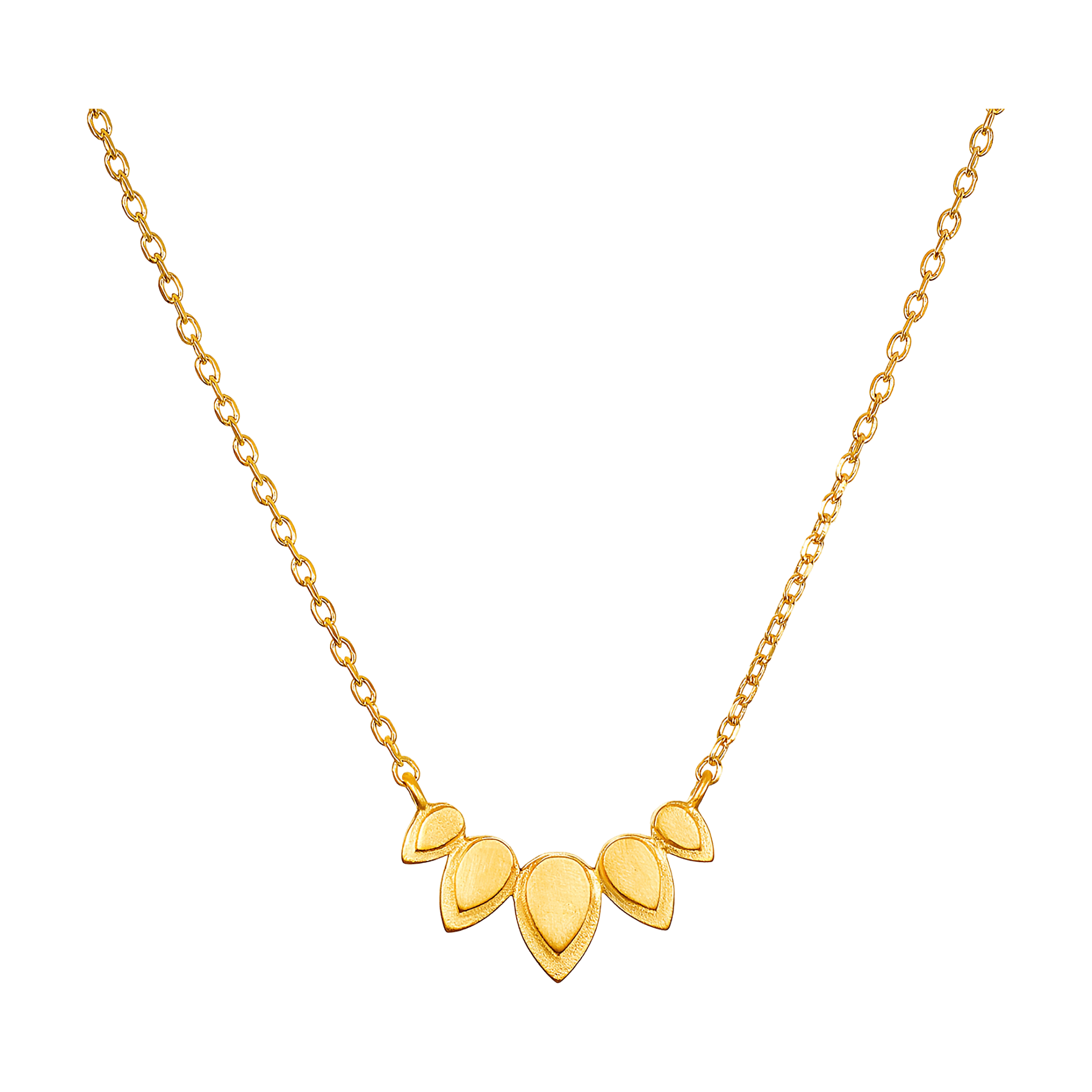 Satya Jewelry Kette Beauty of Transformation Lotus Petal, vergoldet