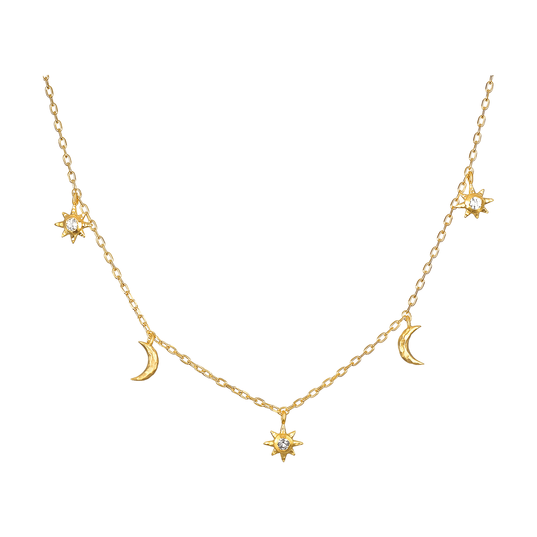Satya Jewelry Kette Enchanted Journey Celestial Choker, vergoldet