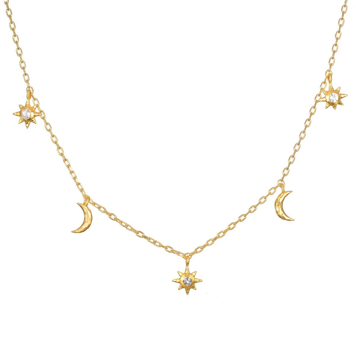 Satya Jewelry Kette Enchanted Journey Celestial Choker, vergoldet