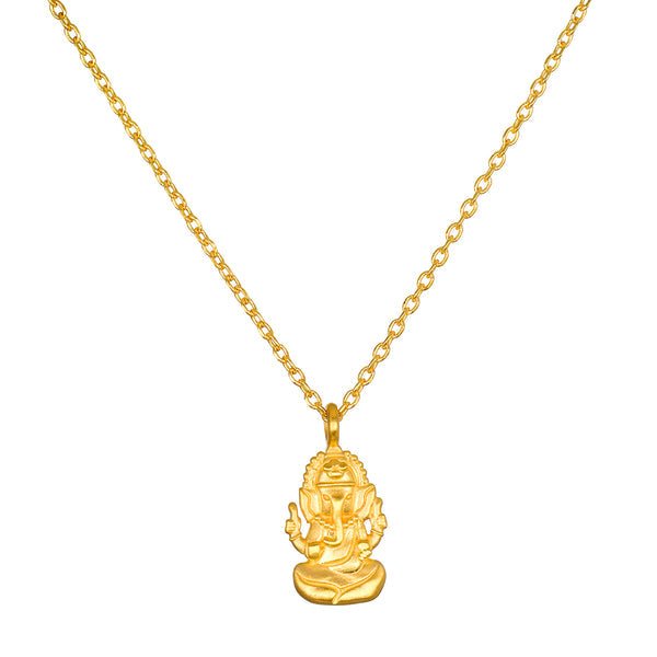Satya Jewelry Kette Favored by Fortune Ganesha, vergoldet
