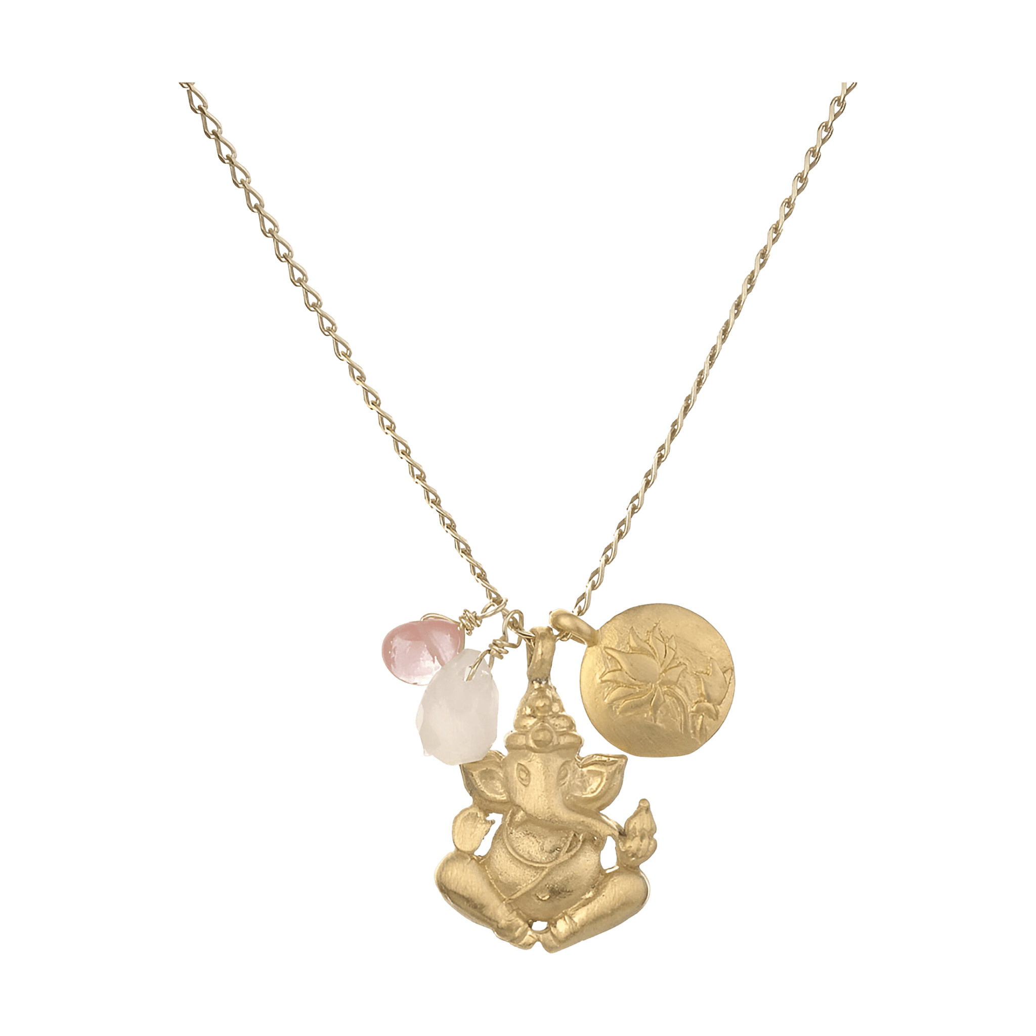 Satya Jewelry Kette Ganesha Hindu God, Loving Harmony, vergoldet