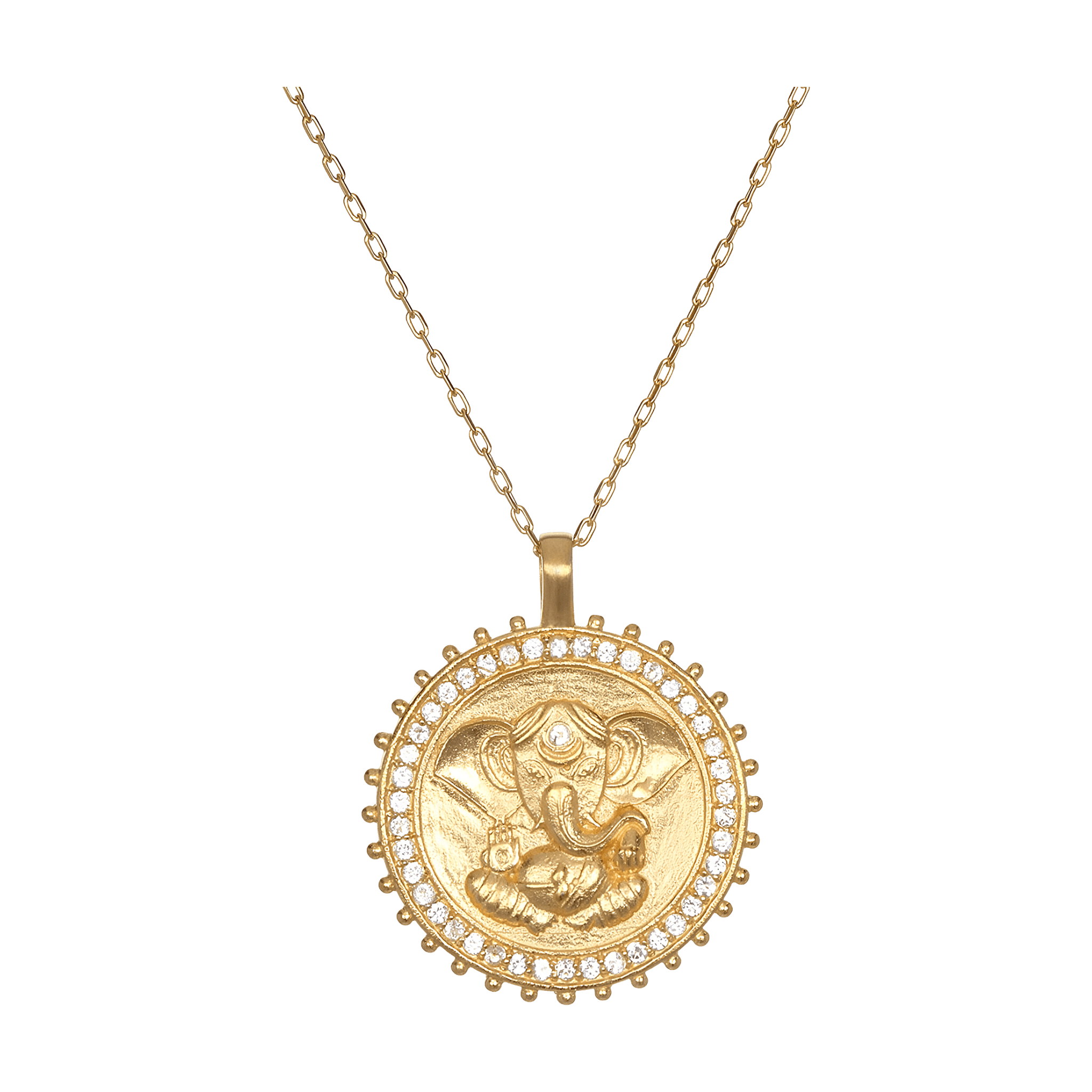 Satya Jewelry Kette Ganesha Hindu God, Path to Succes, vergoldet