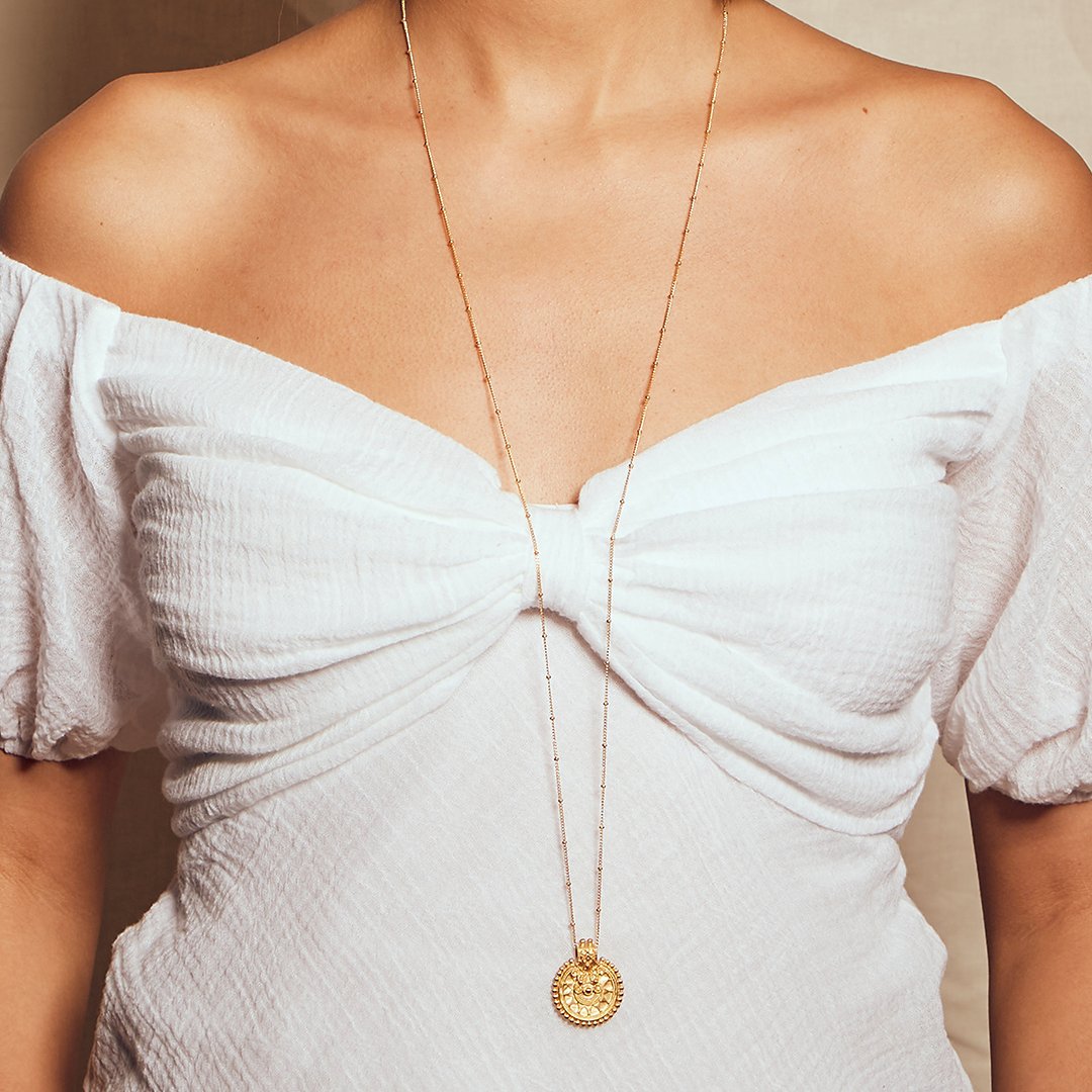 Satya Jewelry Kette Gold Mandala, vergoldet