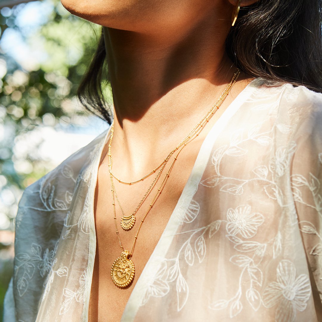 Satya Jewelry Kette Gold Mandala, vergoldet