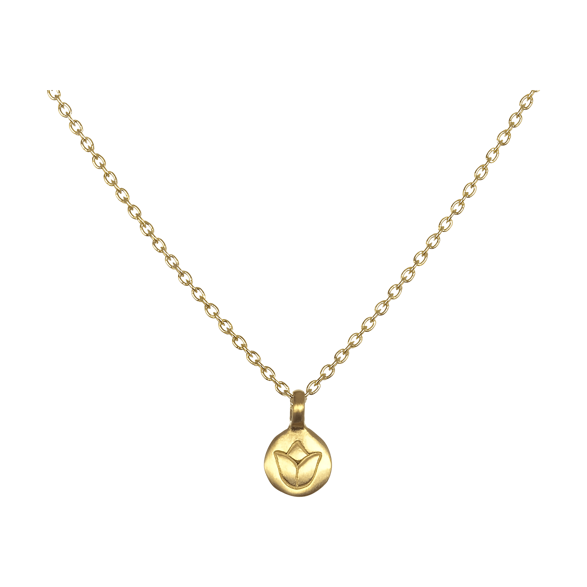 Satya Jewelry Kette Gold Mini Lotus, vergoldet