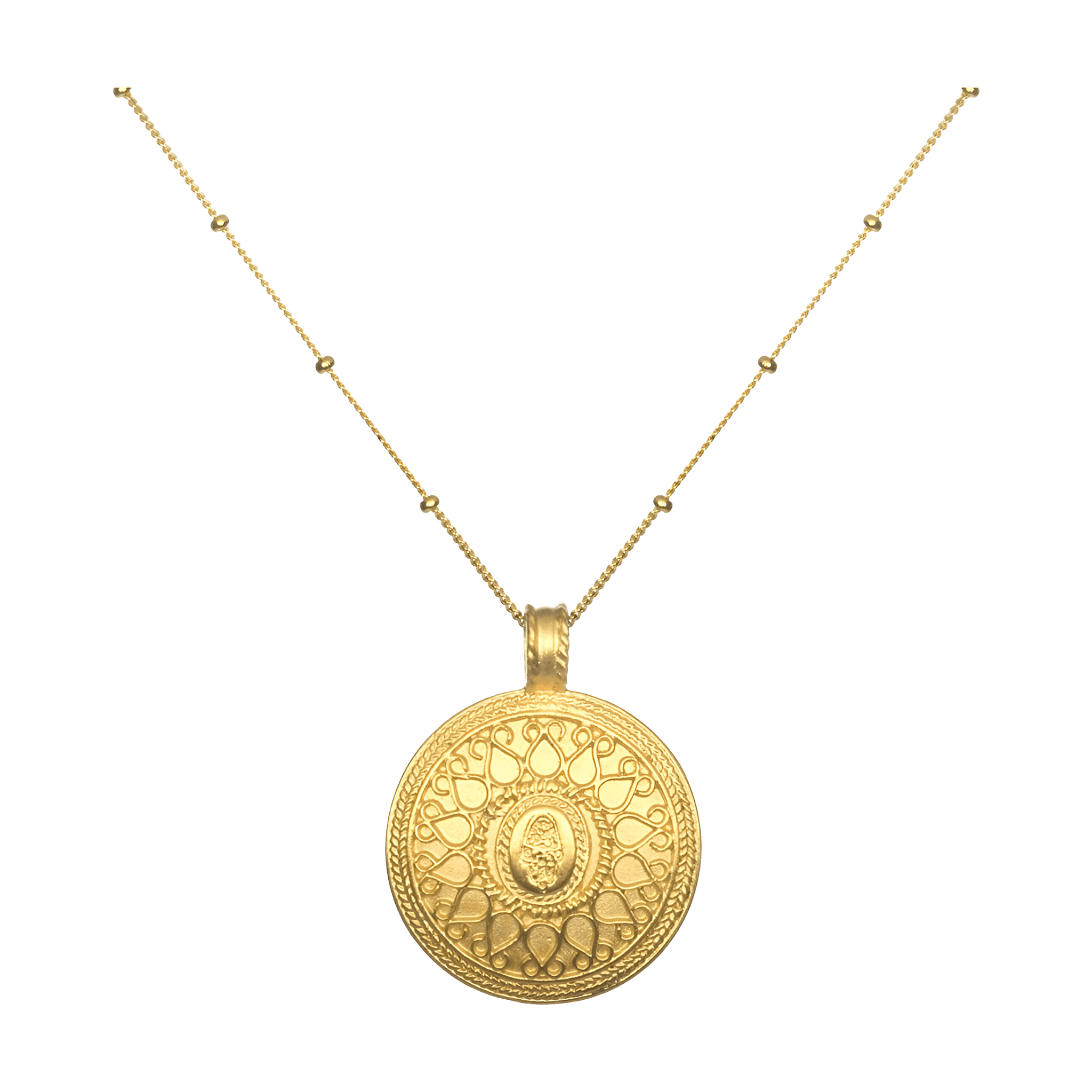 Satya Jewelry Kette In the Now Gold Hamsa, vergoldet