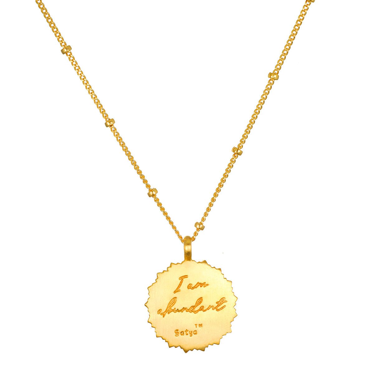 Satya Jewelry Kette Prosperous Blessings Lakshmi, vergoldet