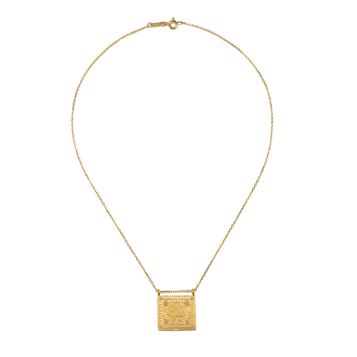 Satya Jewelry Kette Sacred Commencement Lotus, vergoldet