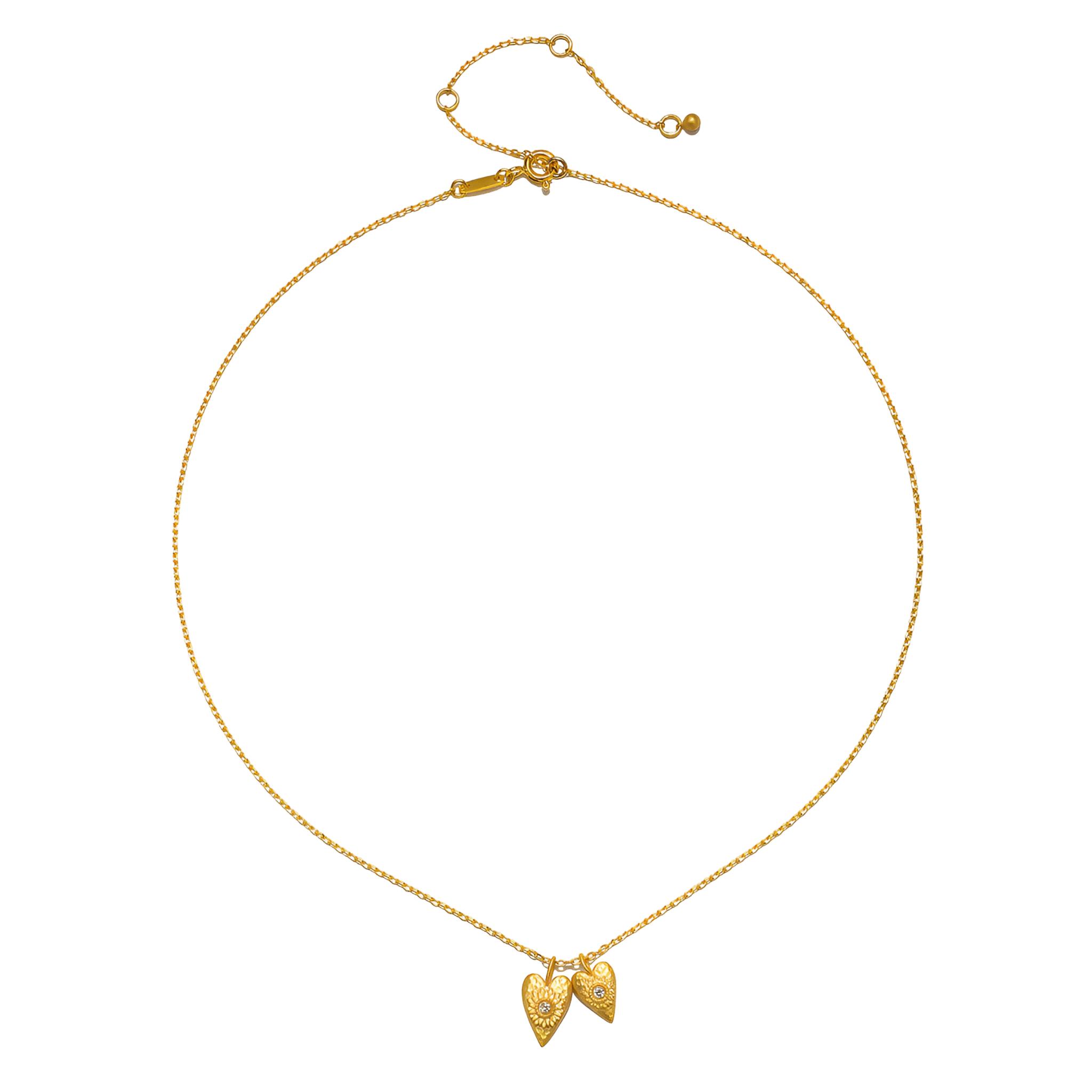 Satya Jewelry Kette Sacred Connection White Topaz Lotus Heart, vergoldet