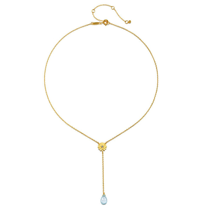 Satya Jewelry Kette Speak with Strength Chakra Lariat, vergoldet