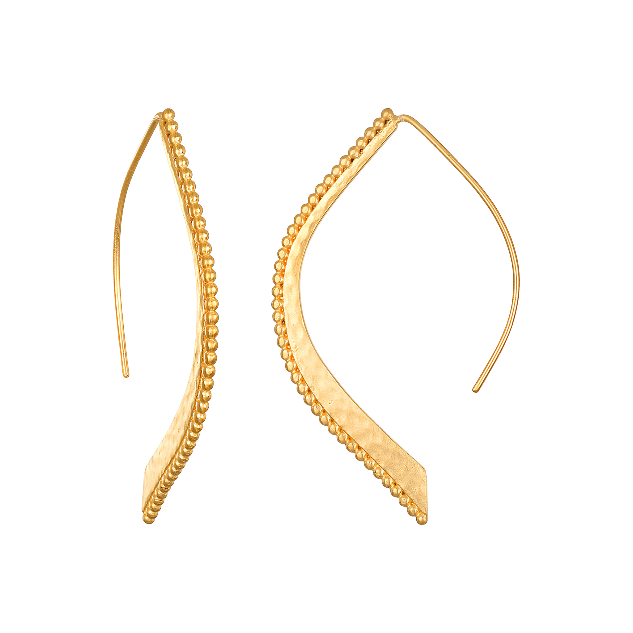 Satya Jewelry Ohrring Embody Grace Lotus Petal, vergoldet