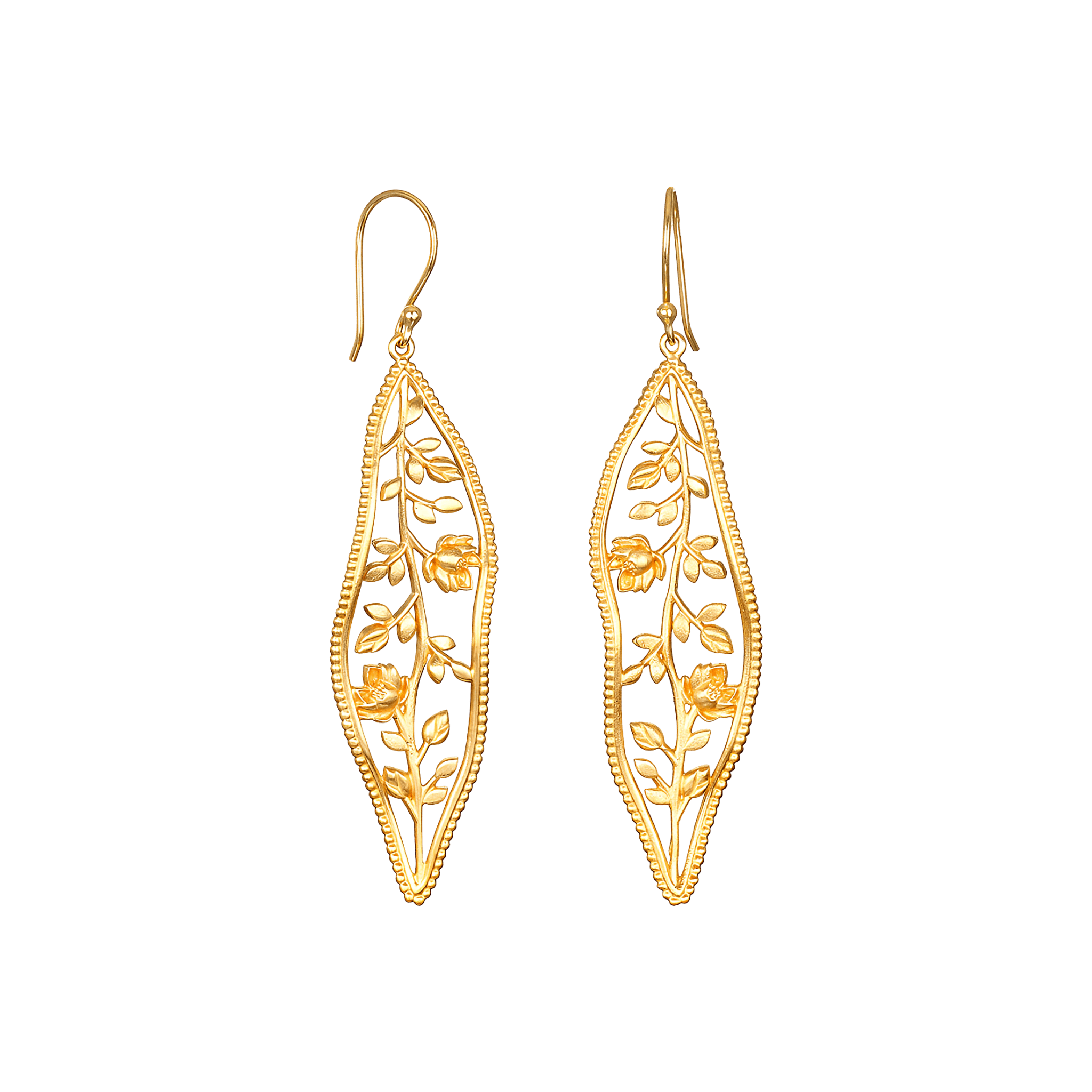 Satya Jewelry Ohrringe Expanding Beauty Lotus, vergoldet